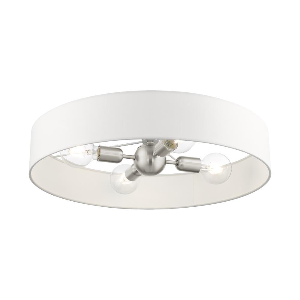 Livex Lighting Venlo 4 - Light Semi-Flush Mount in  Brushed Nickel