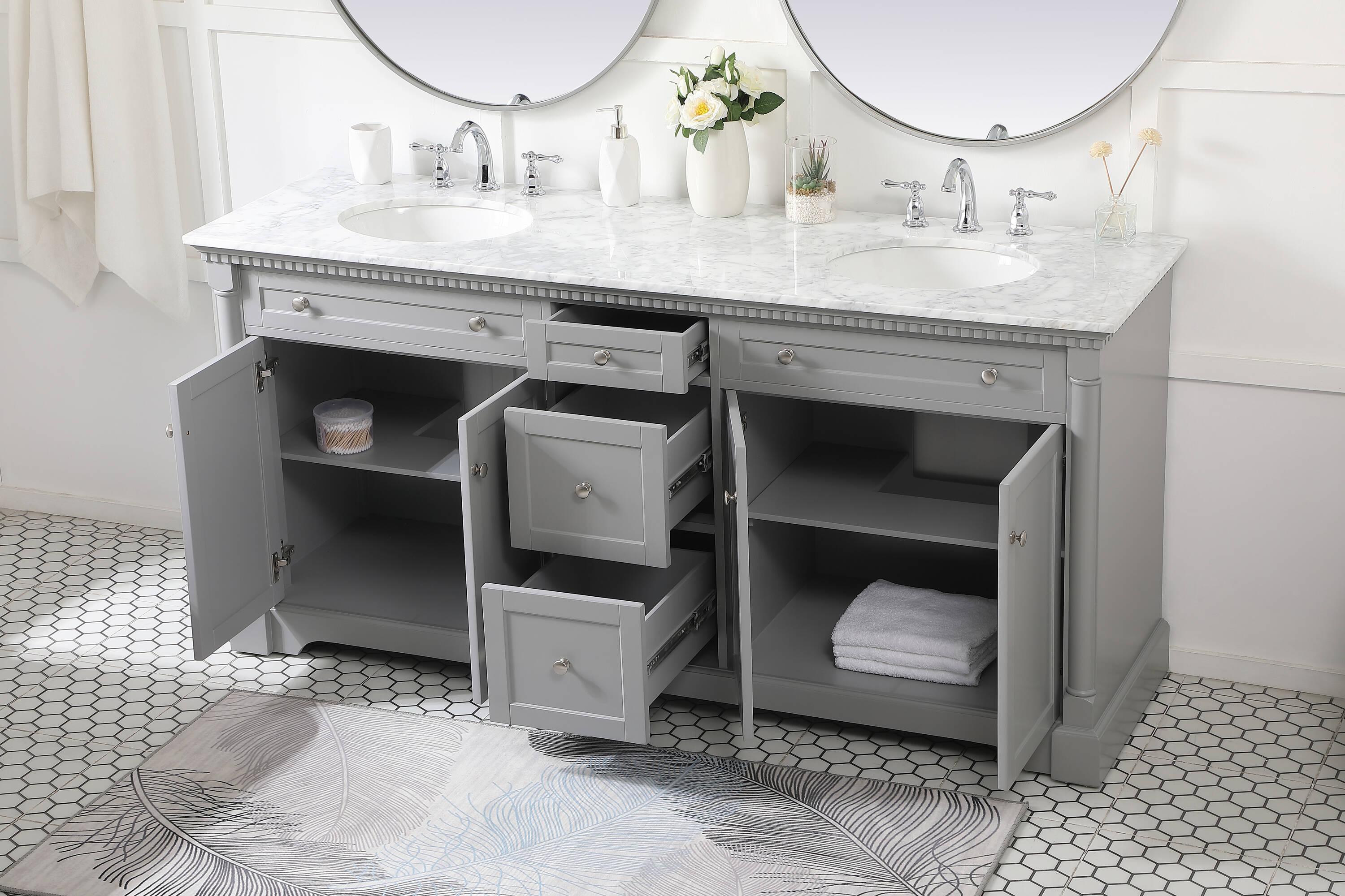 Elegant Kitchen and Bath Elegant Kitchen and Bath Double Bathroom Vanity
