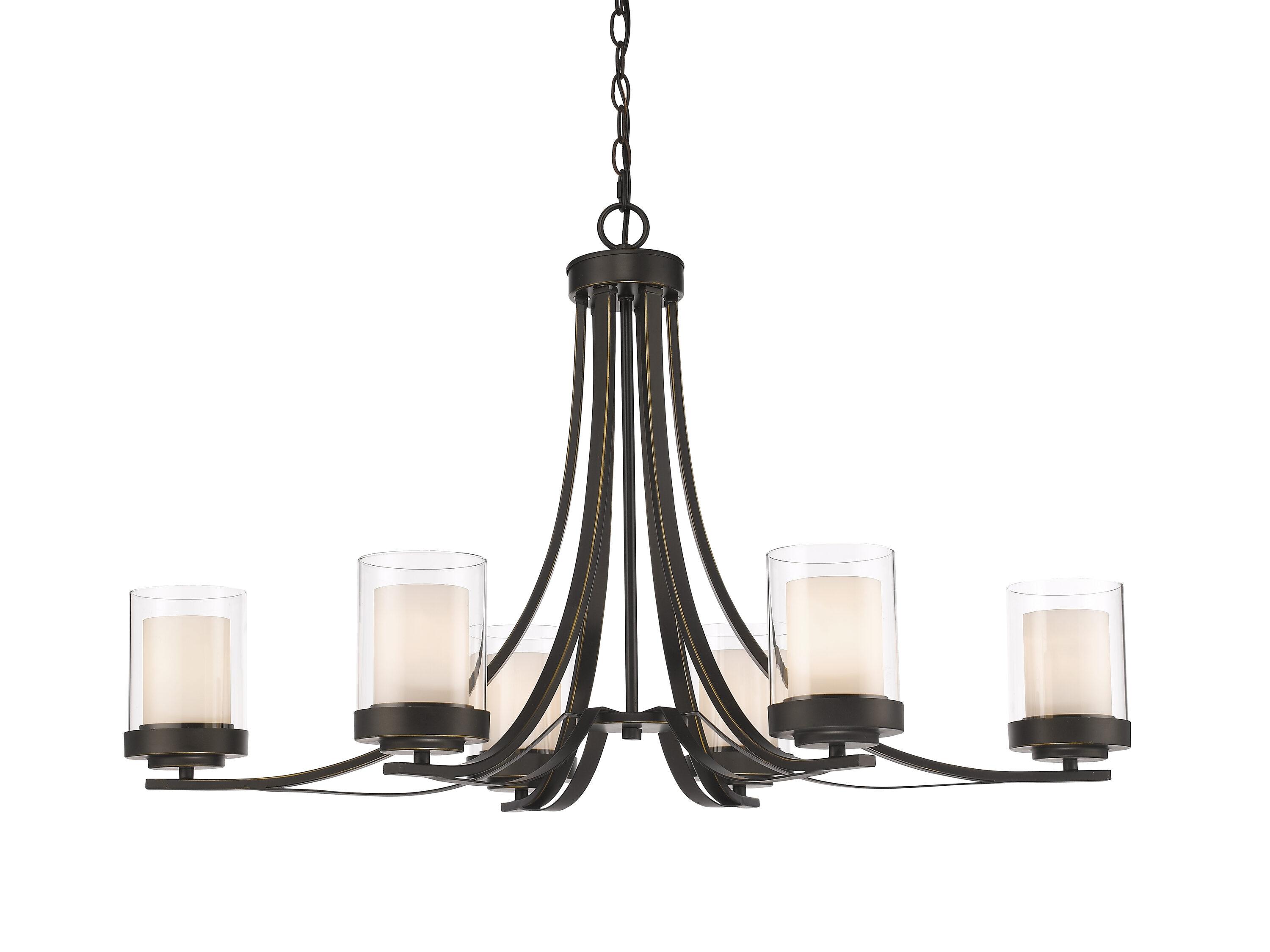 Z-Lite Willow 6 - Light Chandelier in  Olde Bronze