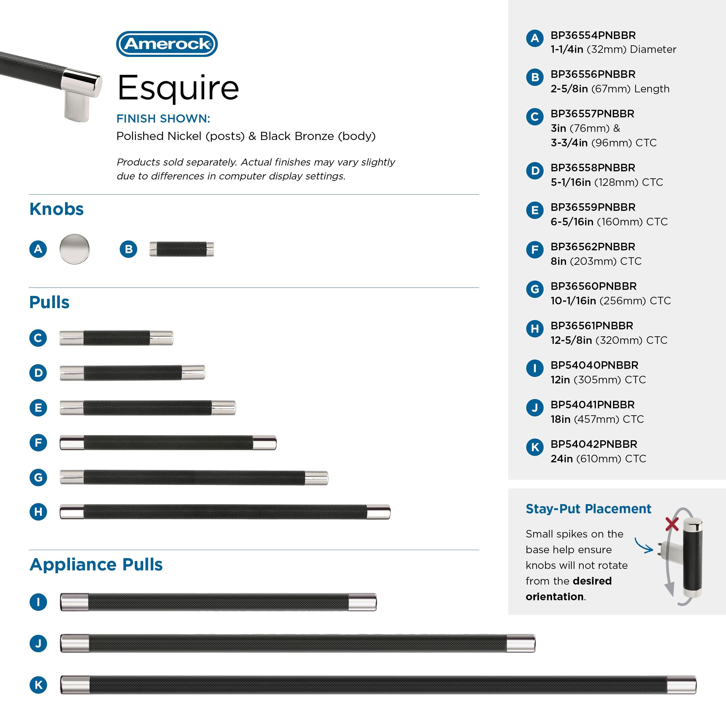 Amerock Esquire Bar Pull