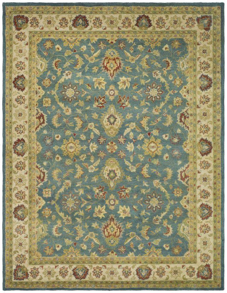 Antiquity AT15 Hand Tufted Indoor Area Rug - Blue/Beige - 8'3"x11' - Safavieh