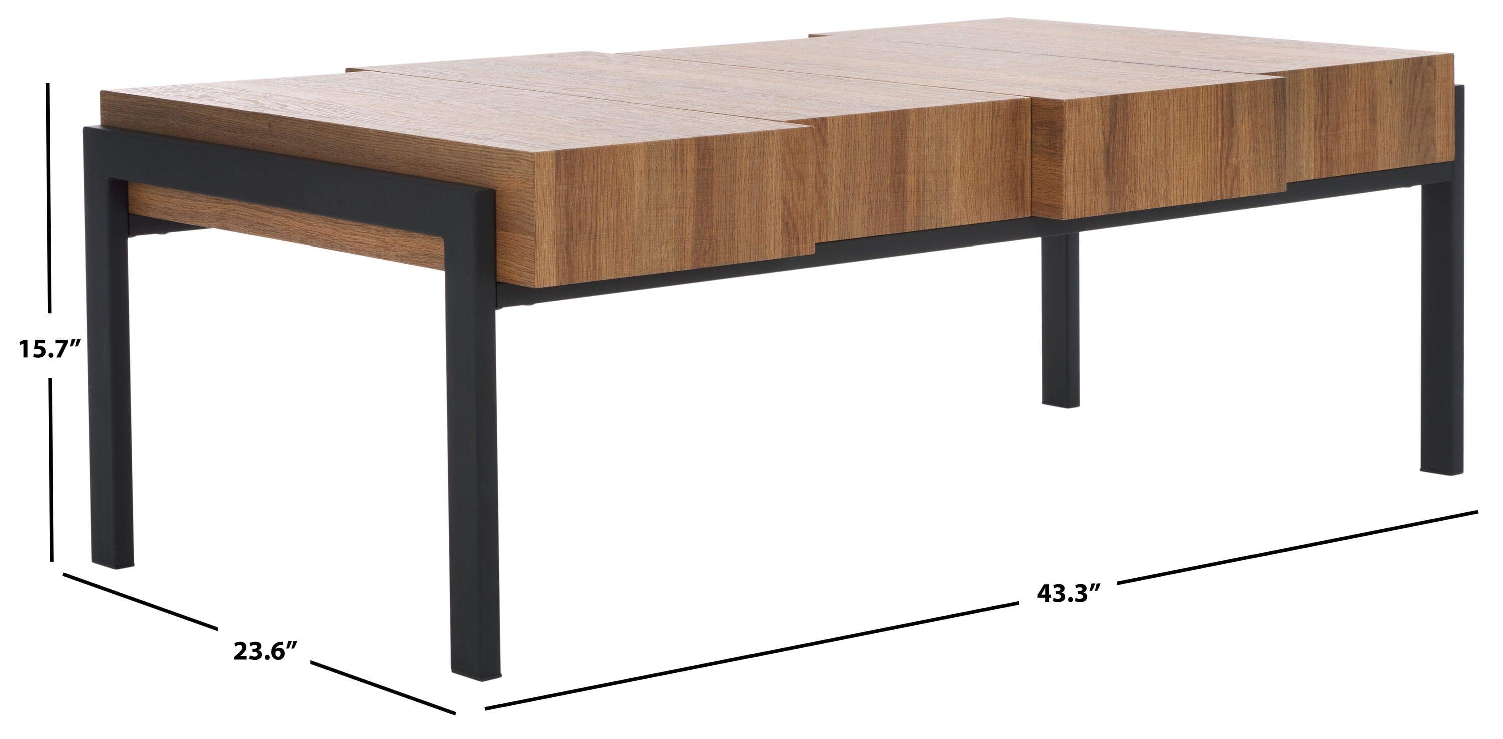 Alexander Coffee Table - Brown/Black - Safavieh