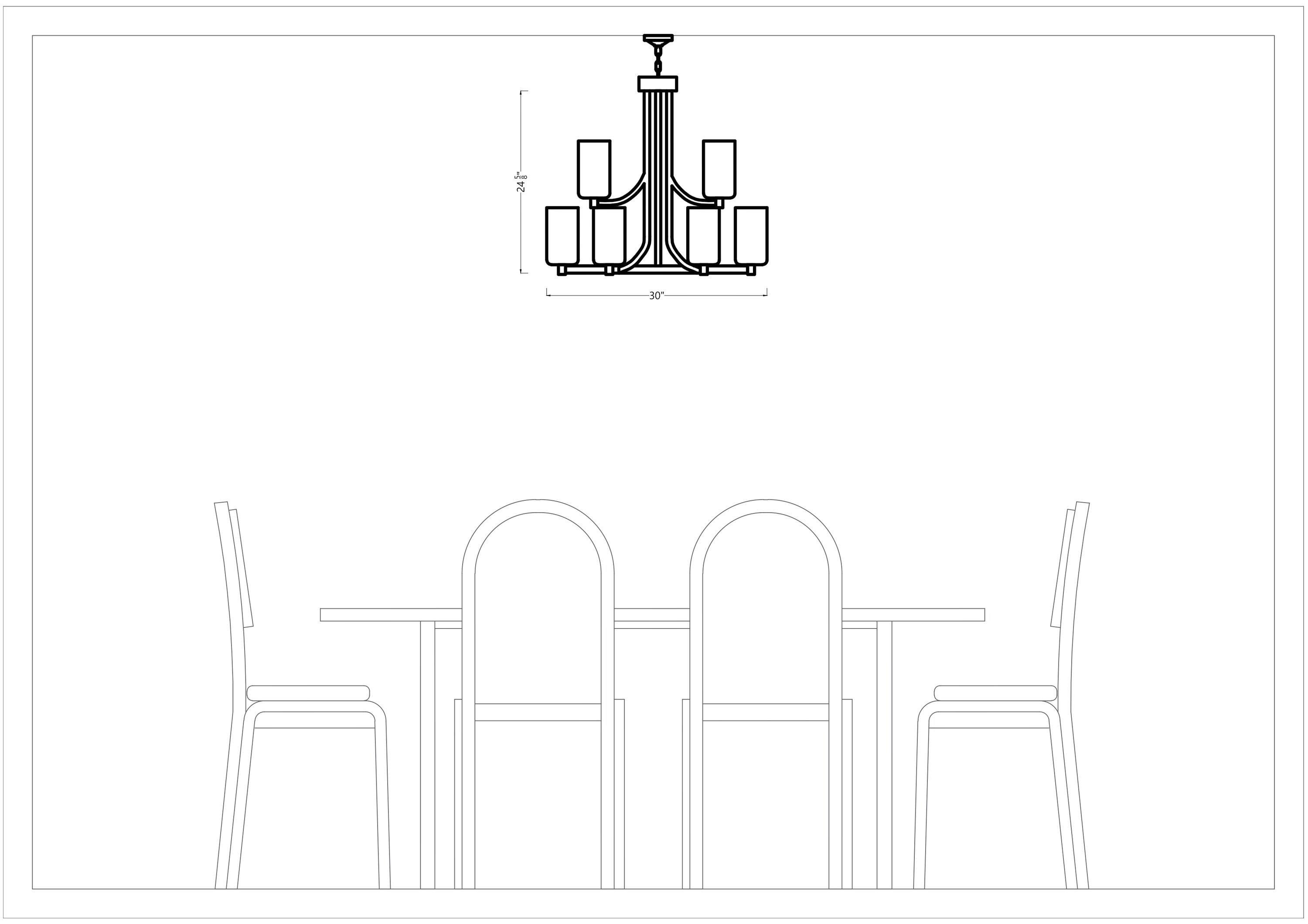 Hettinger 9-Light Brushed Nickel Modern Transitional Hanging Chandelier