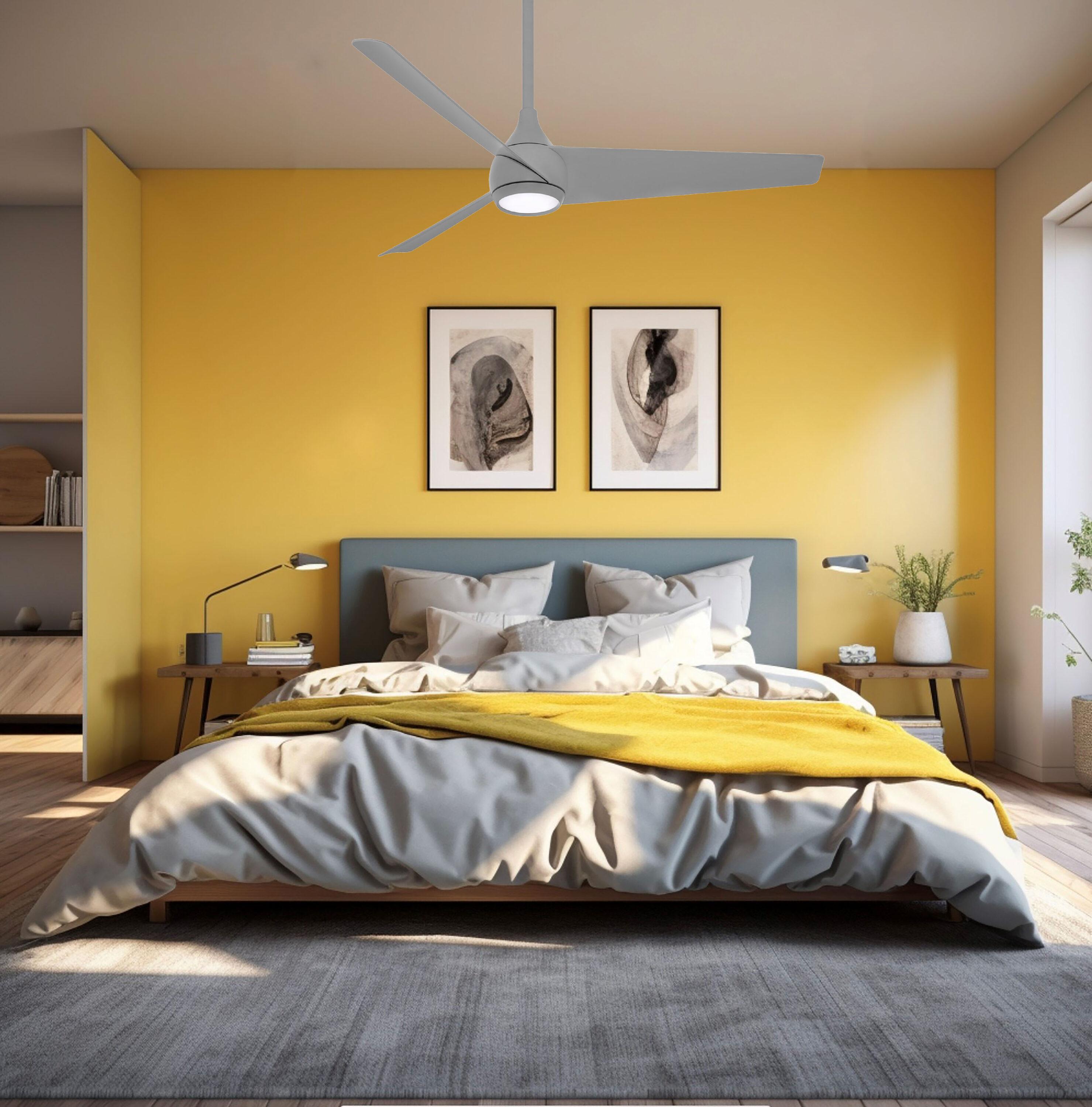 Minka Aire 52'' 3 - Blade LED Smart Standard Ceiling Fan with Remote Control and Light Kit Included