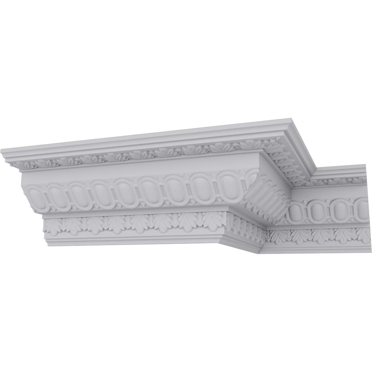 4"H x 4"P x 5 3/4"F x 94 1/2"L, (1 1/4" Repeat), Egg and Dart Crown Moulding