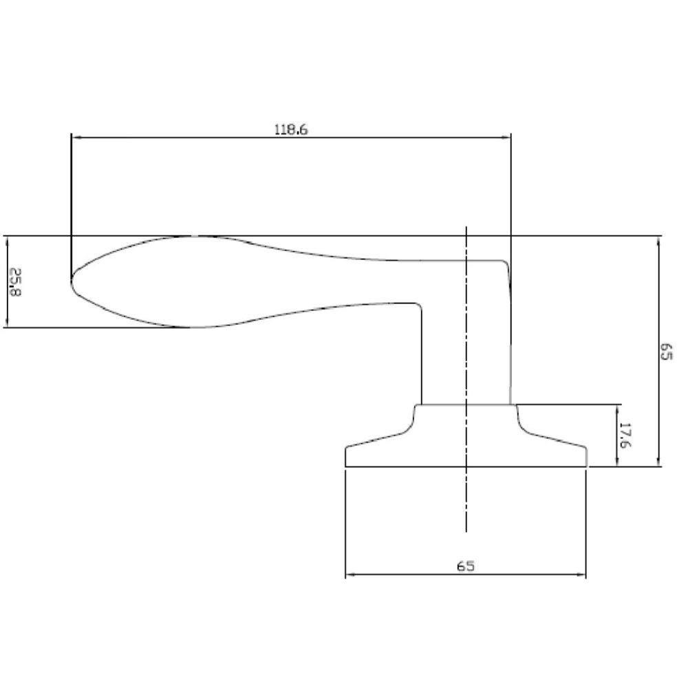 Stratford Single Dummy Door Lever