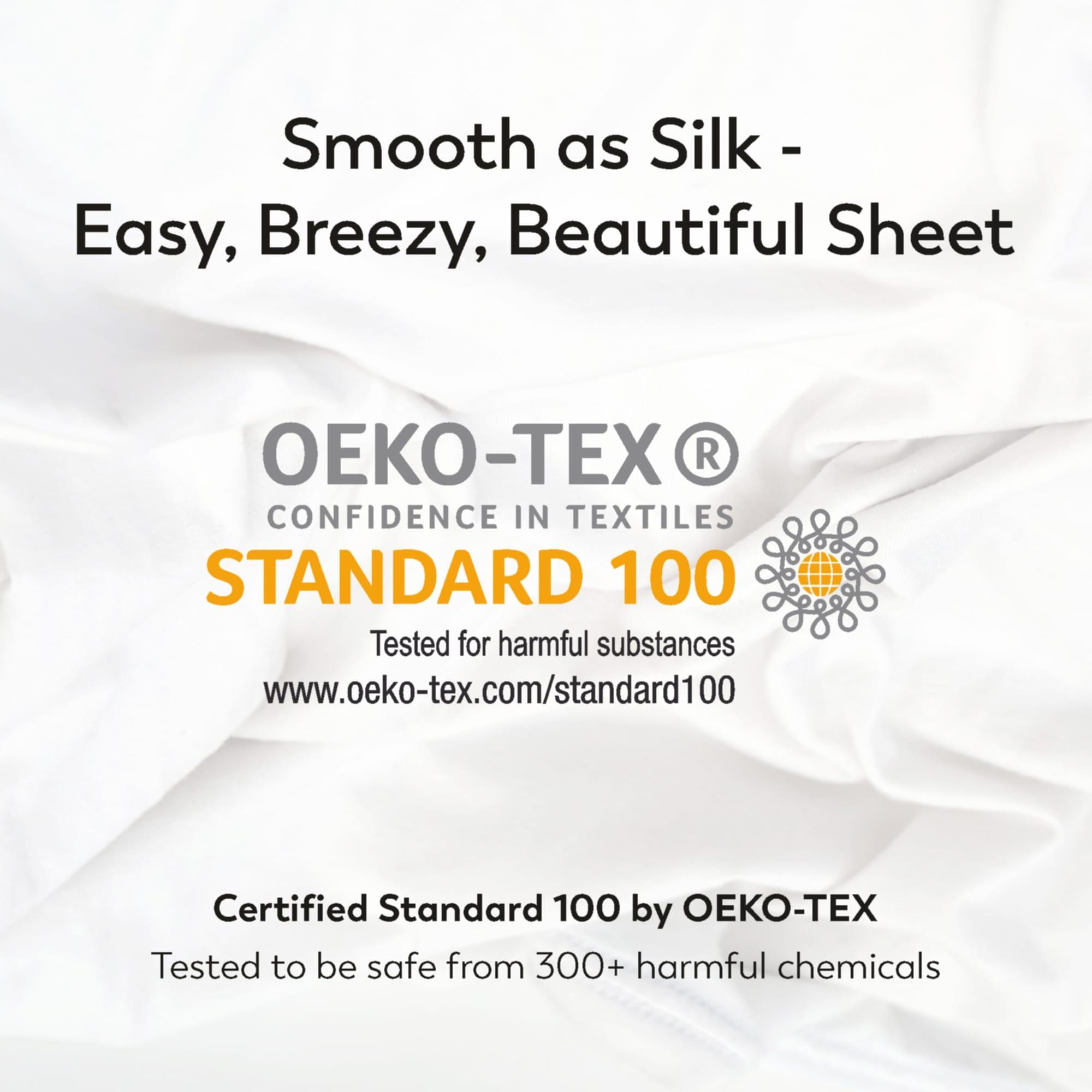 Color Sense 100% Cotton 300TC Ultra-Soft & Silky Wrinkle-Resistant Sheet Set