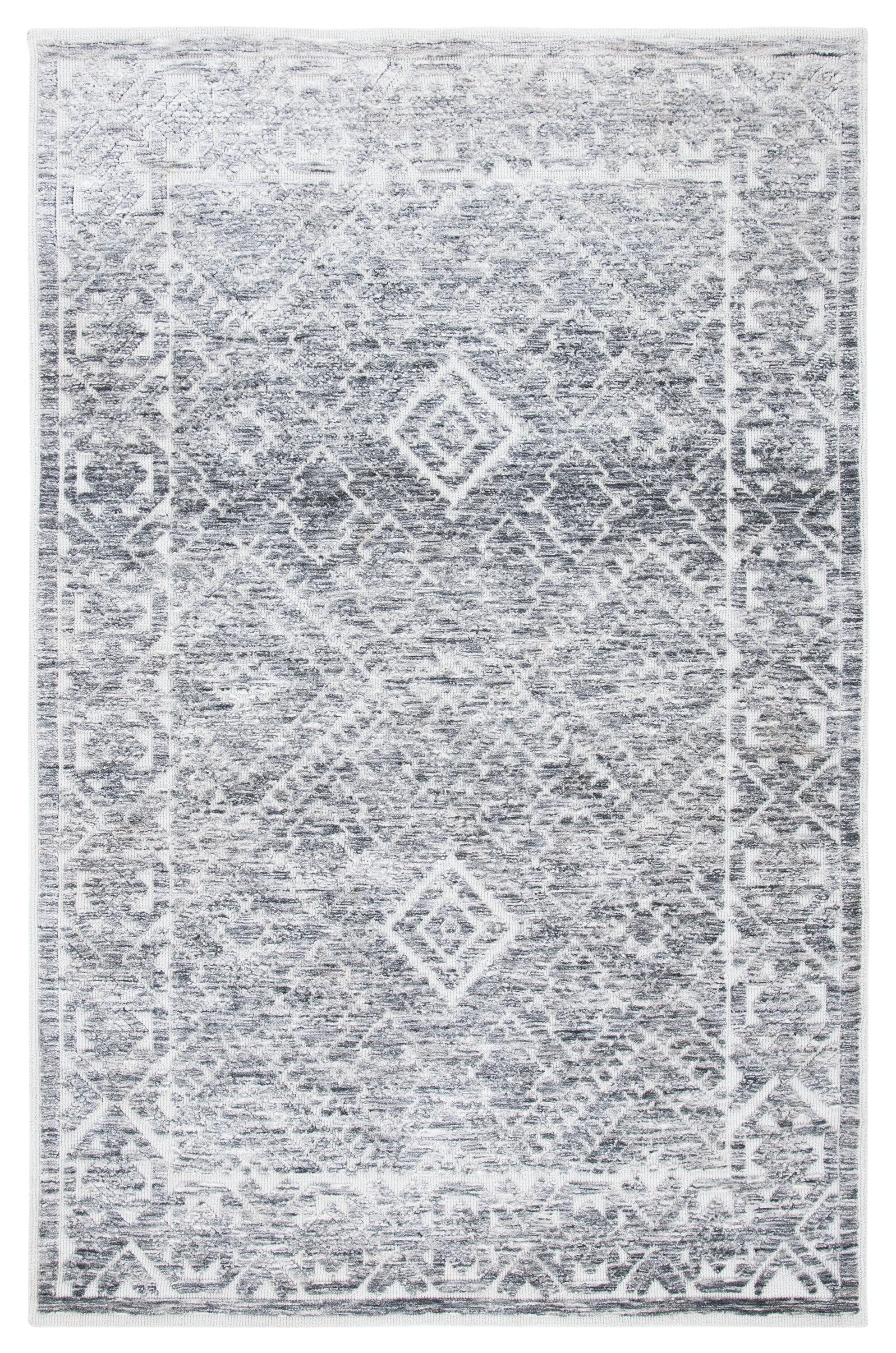 Roslyn ROS703 Hand Loomed Area Rug - Grey/Beige - 6'x9' - Safavieh.