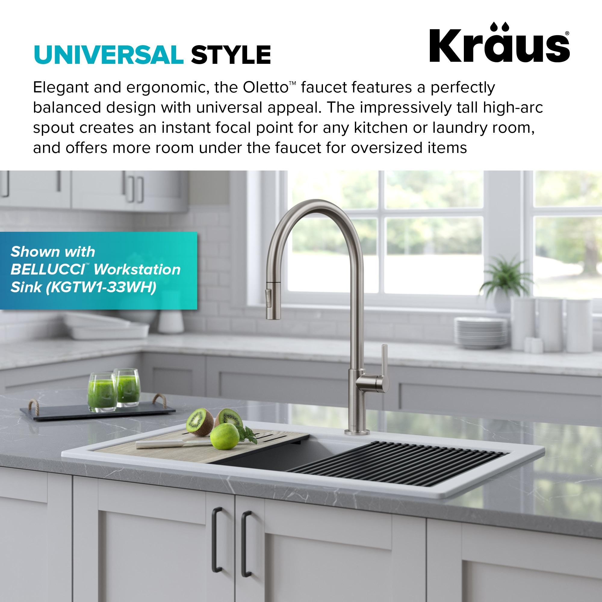 Oletto Single Handle Pull-Down Kitchen Faucet