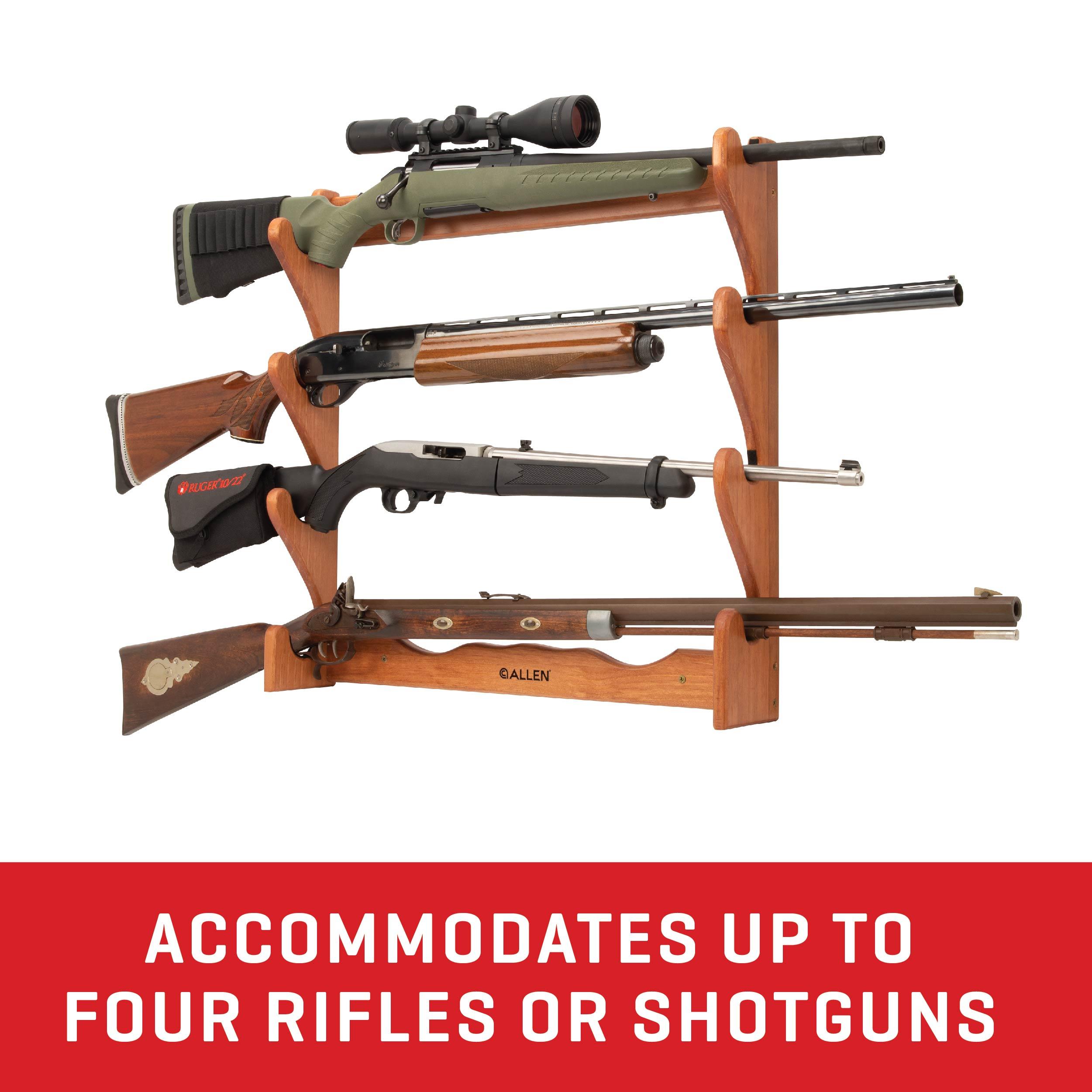 Four Gun Wooden Gun Rack