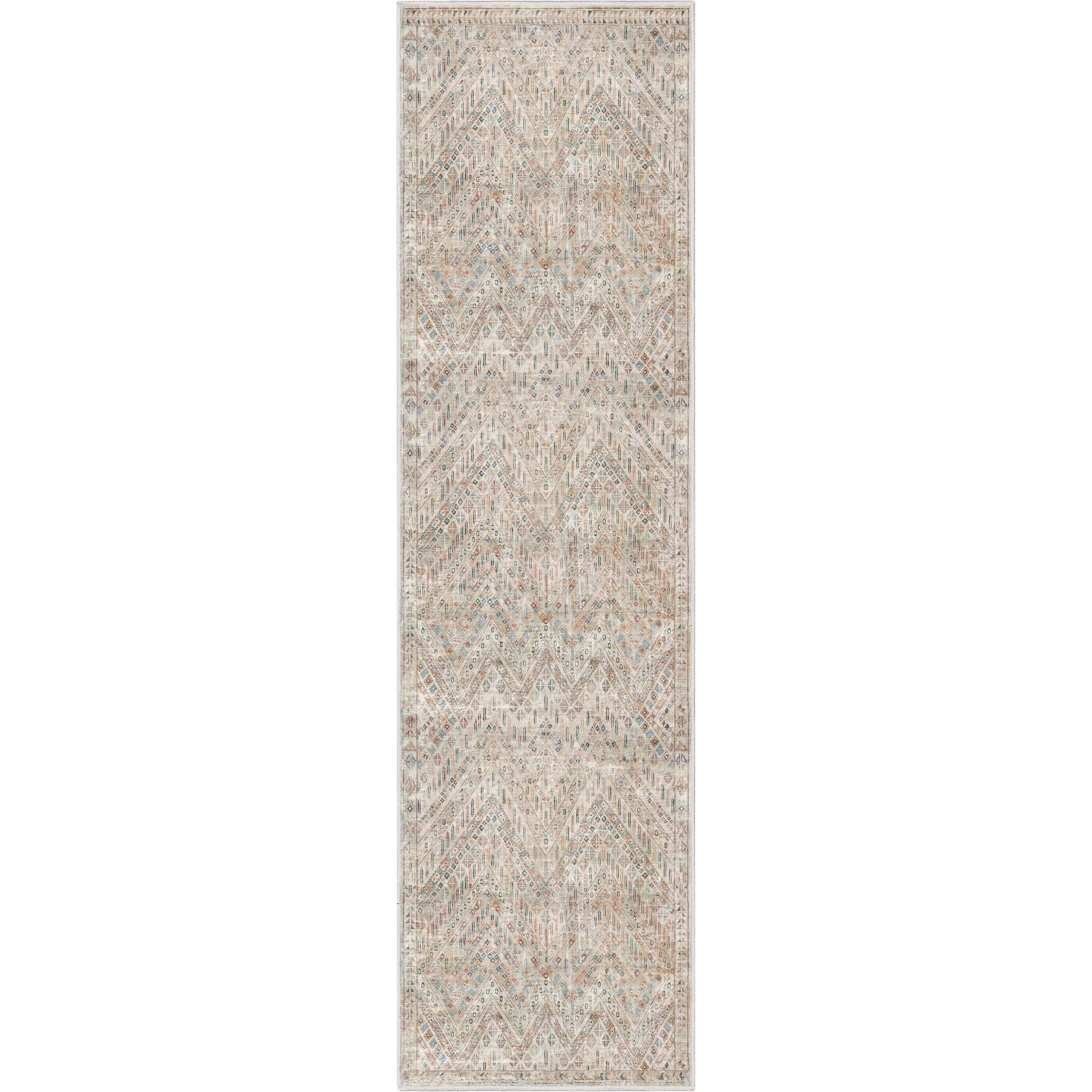 Well Woven Asha Anya Vintage Tribal Ivory 2'7" x 9'6" Runner Rug