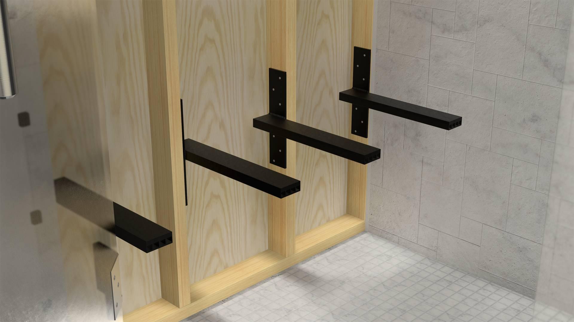 The Original™ Shower Bench Bracket 14"