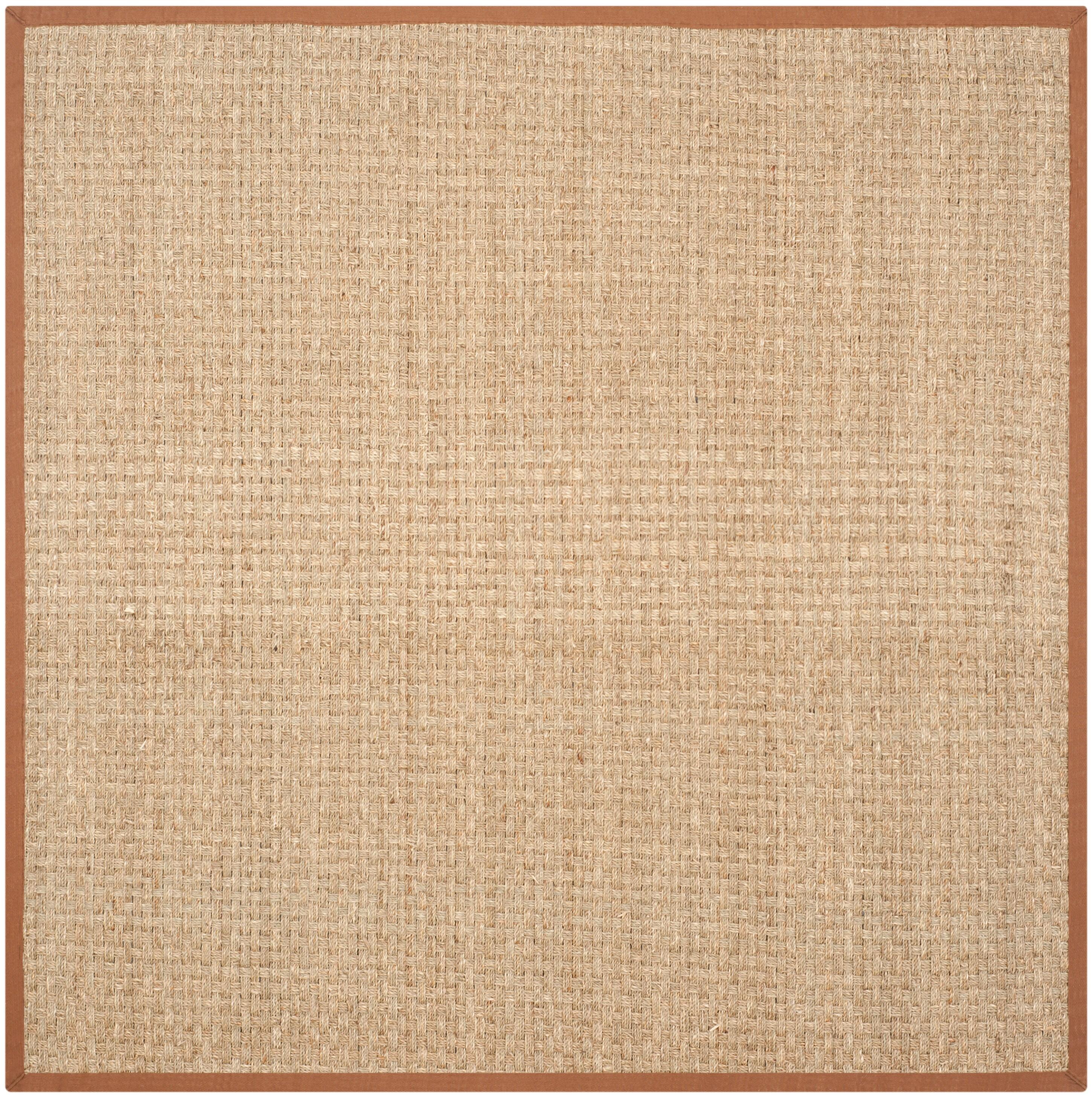 Natural Fiber NF114 Power Loomed Indoor Area Rug - Natural/Brown - 6'x6' - Safavieh