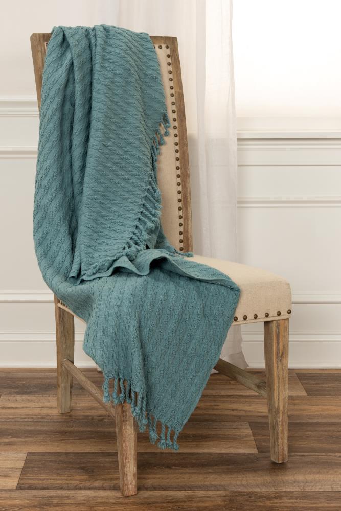 Rizzy Home Hand Woven Throw Blanket