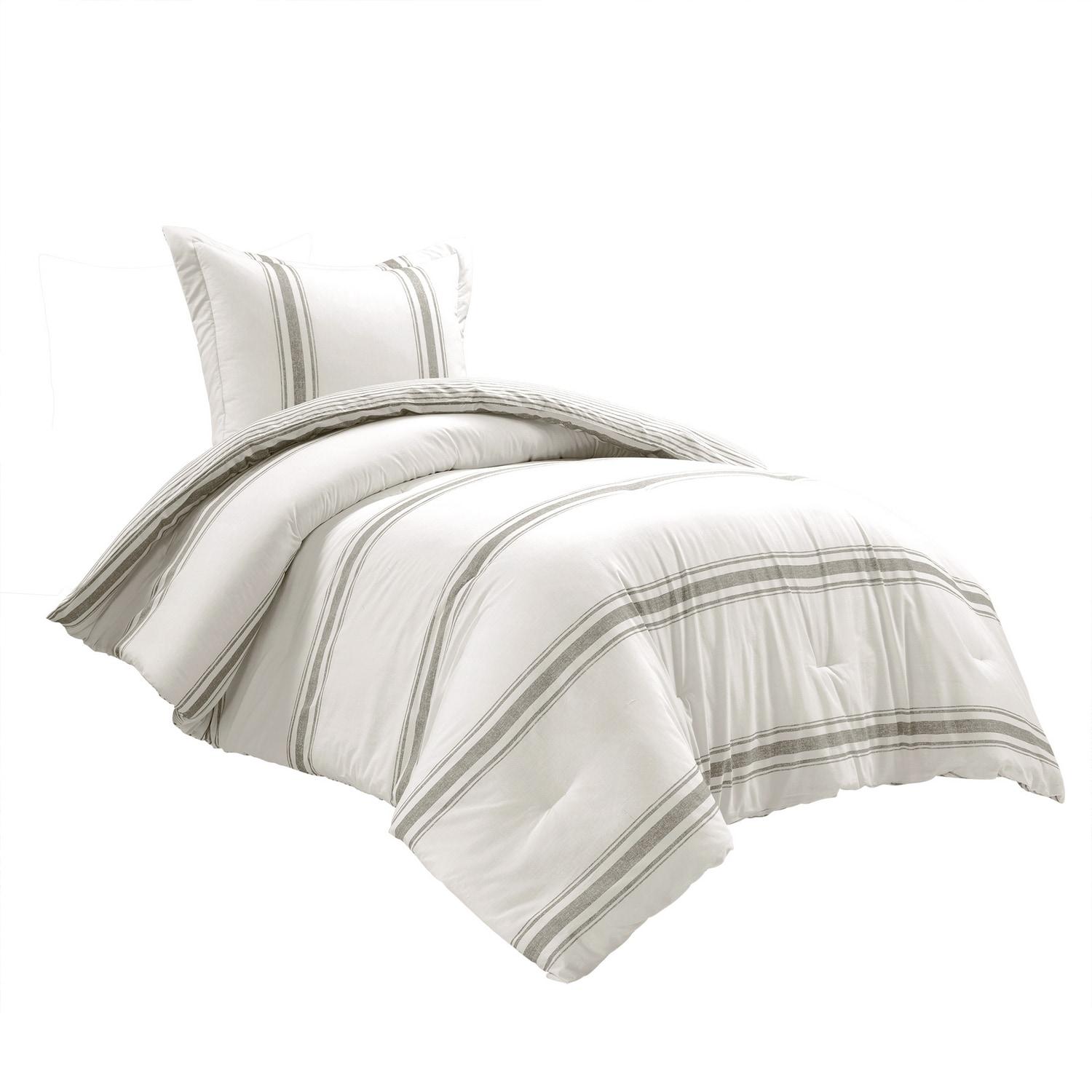 Farmhouse Standard Cotton Reversible Comforter Set