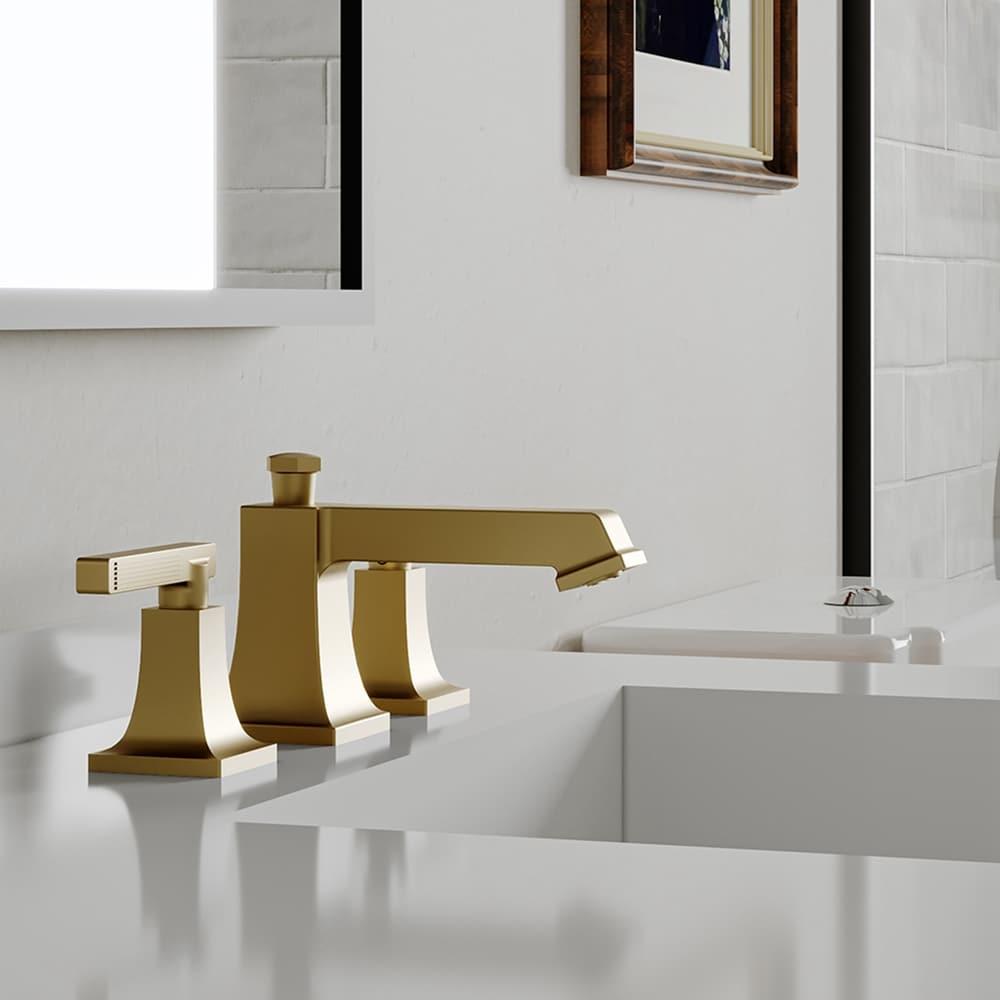 Widespread 2-handle Bathroom Faucet with Drain Assembly