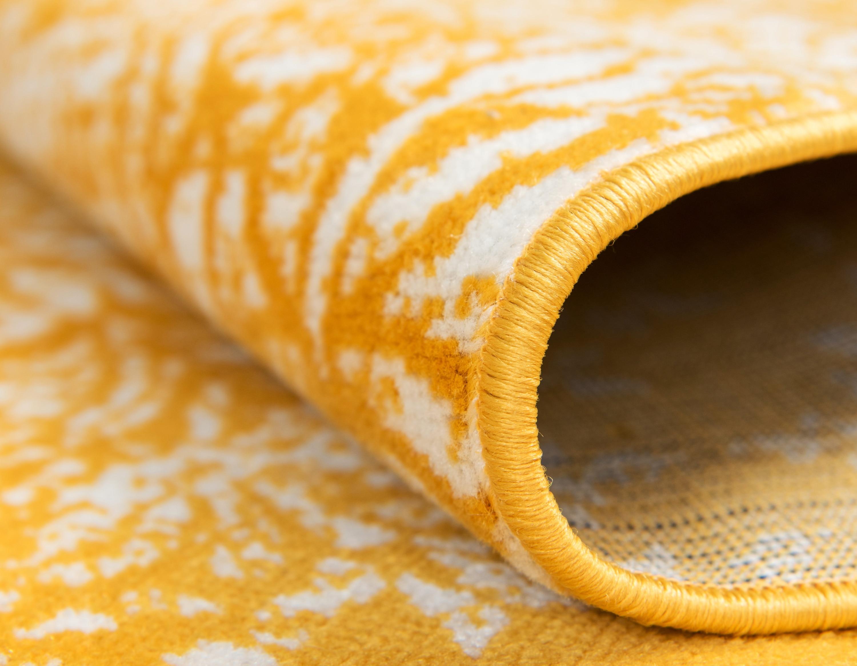 Unique Loom 6' 0 x 6' 0 Sofia Grand Yellow Area Rug