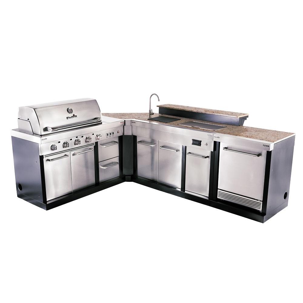 Charbroil Medallion Series Modular Outdoor Kitchen Granite Bar Top Component