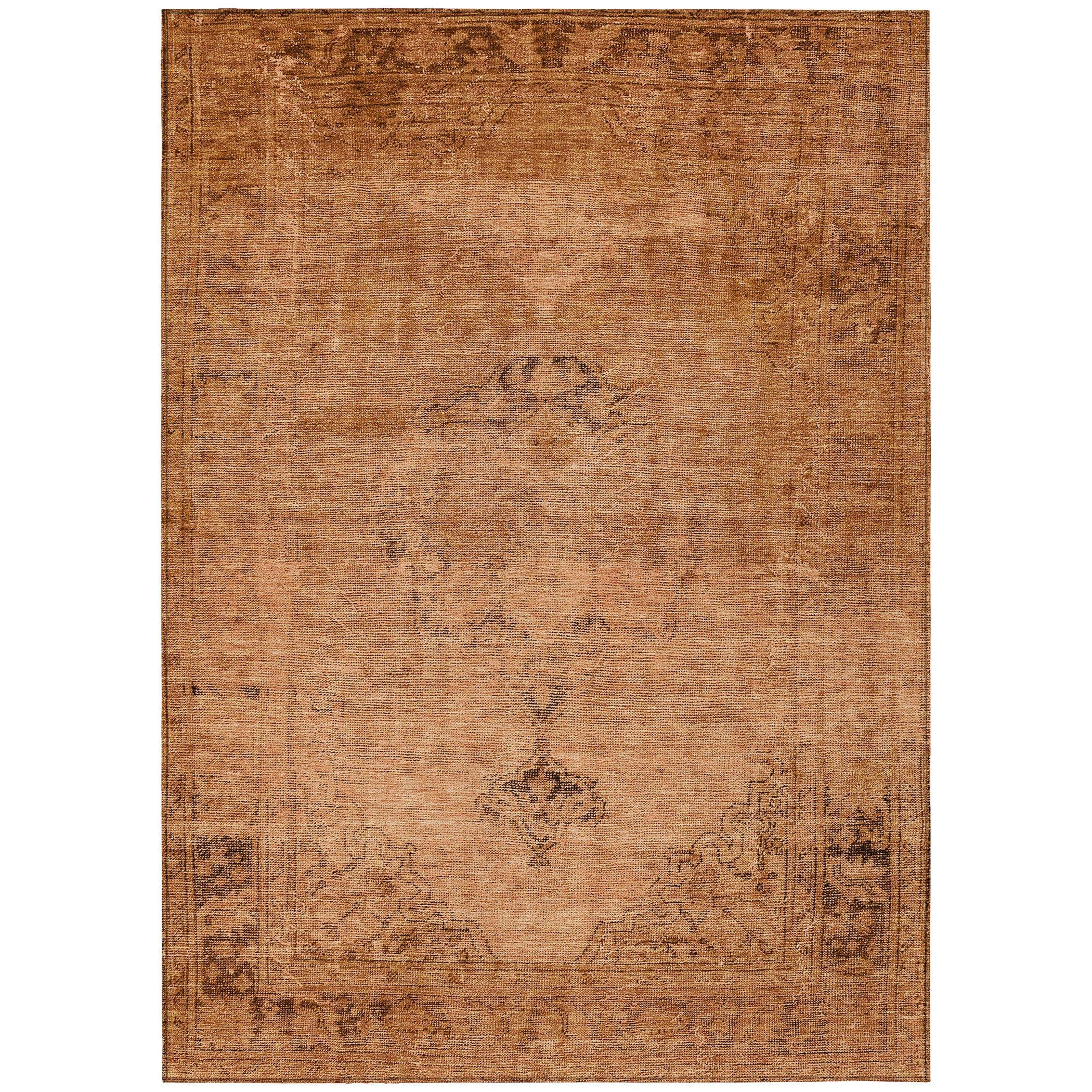 Copper Flat Woven Reversible Indoor/Outdoor Area Rug