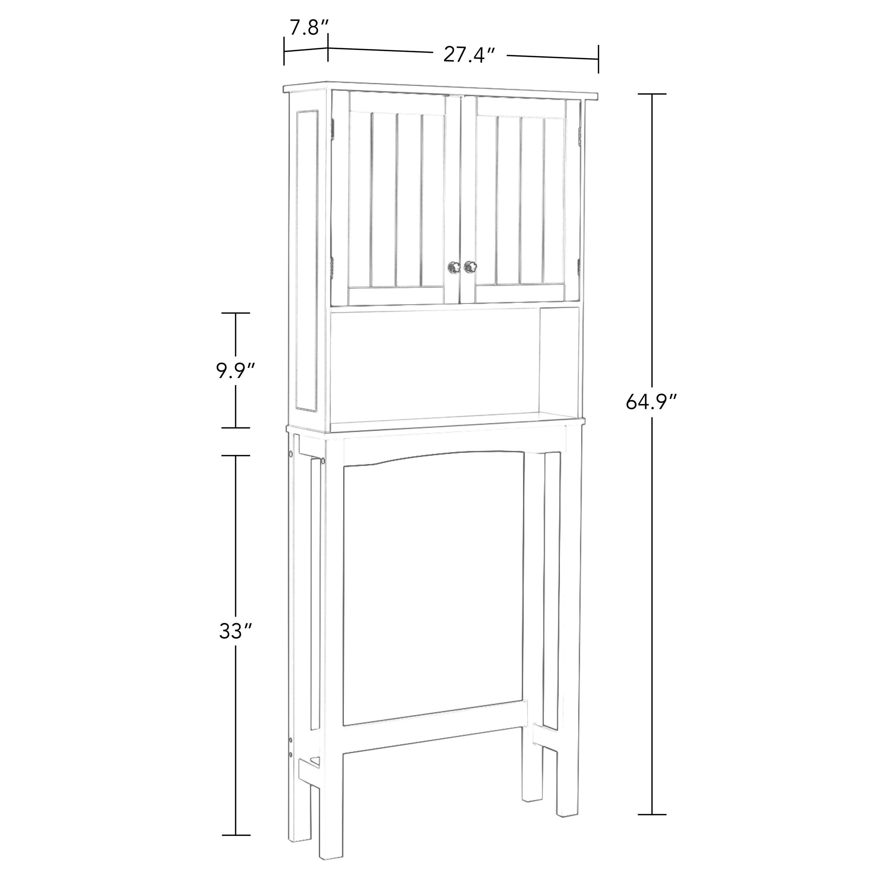 RiverRidge Ashland Over the Toilet Bathroom Spacesaver Wall Medicine Storage Cabinet with Adjustable Shelf