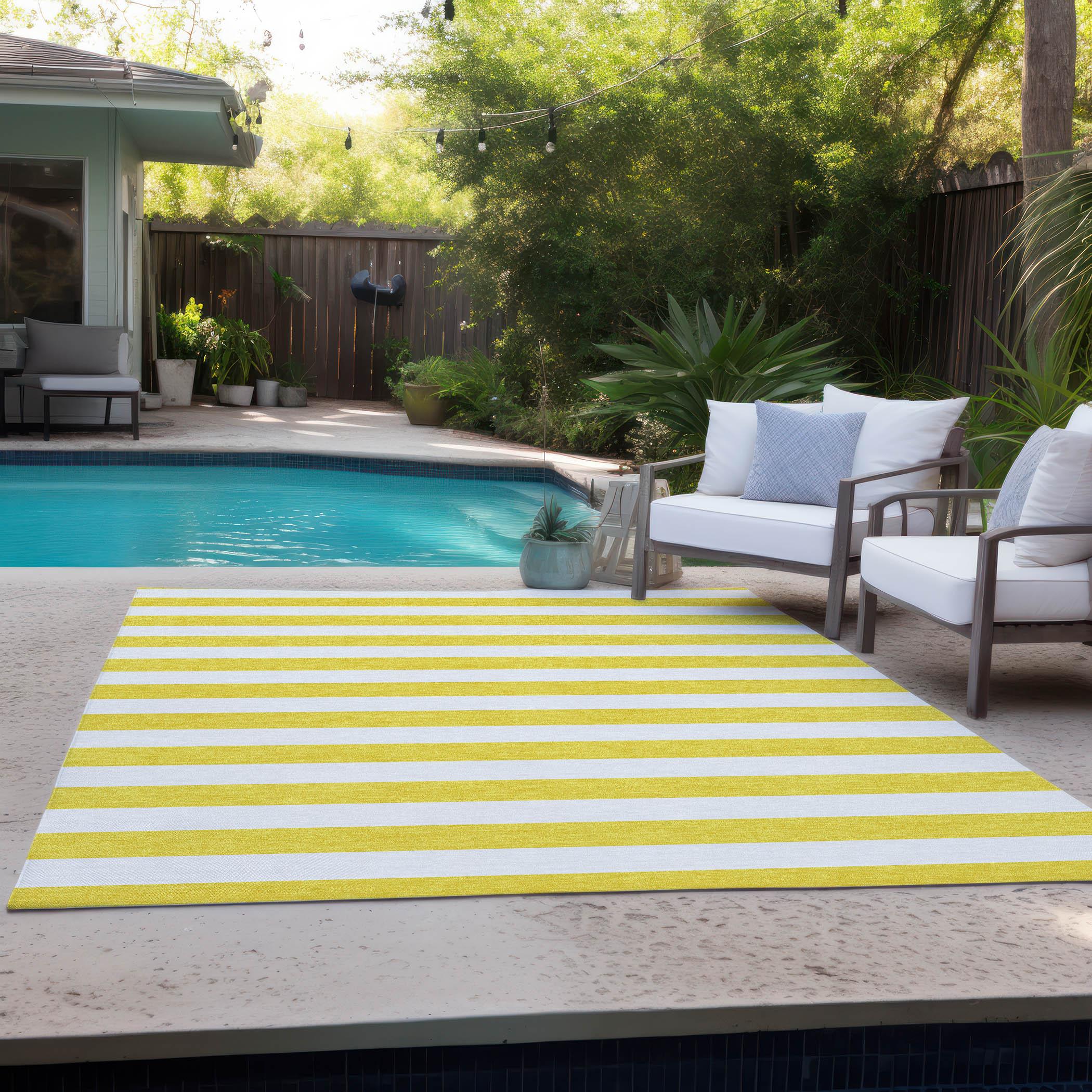 Chantille ACN528 Yellow 3 x 5 Rug
