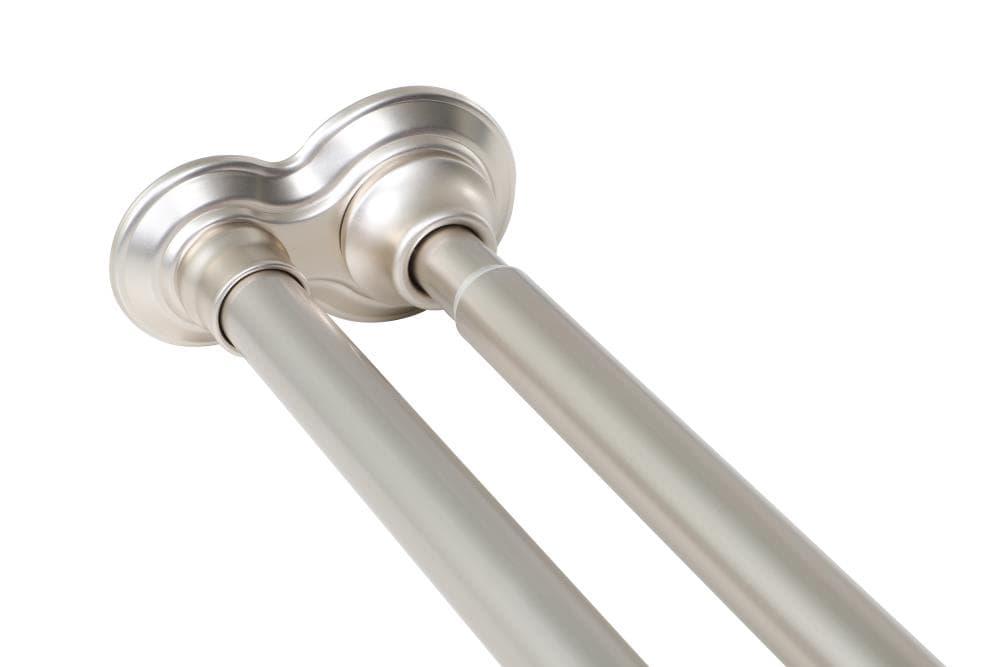72'' Straight Tension Shower Curtain Rod & Hook Set