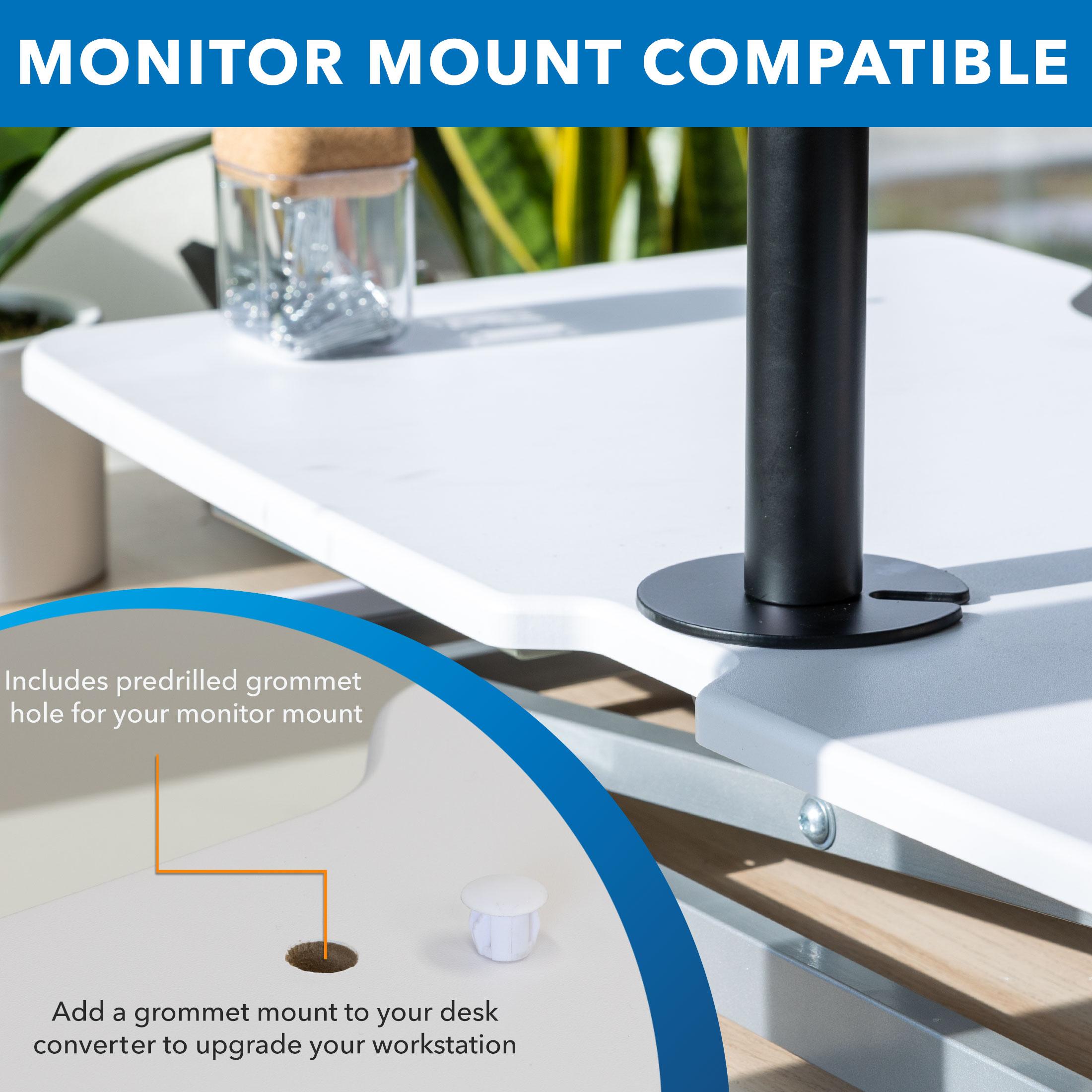 Adjustable Metal Base Standing Desk Converter