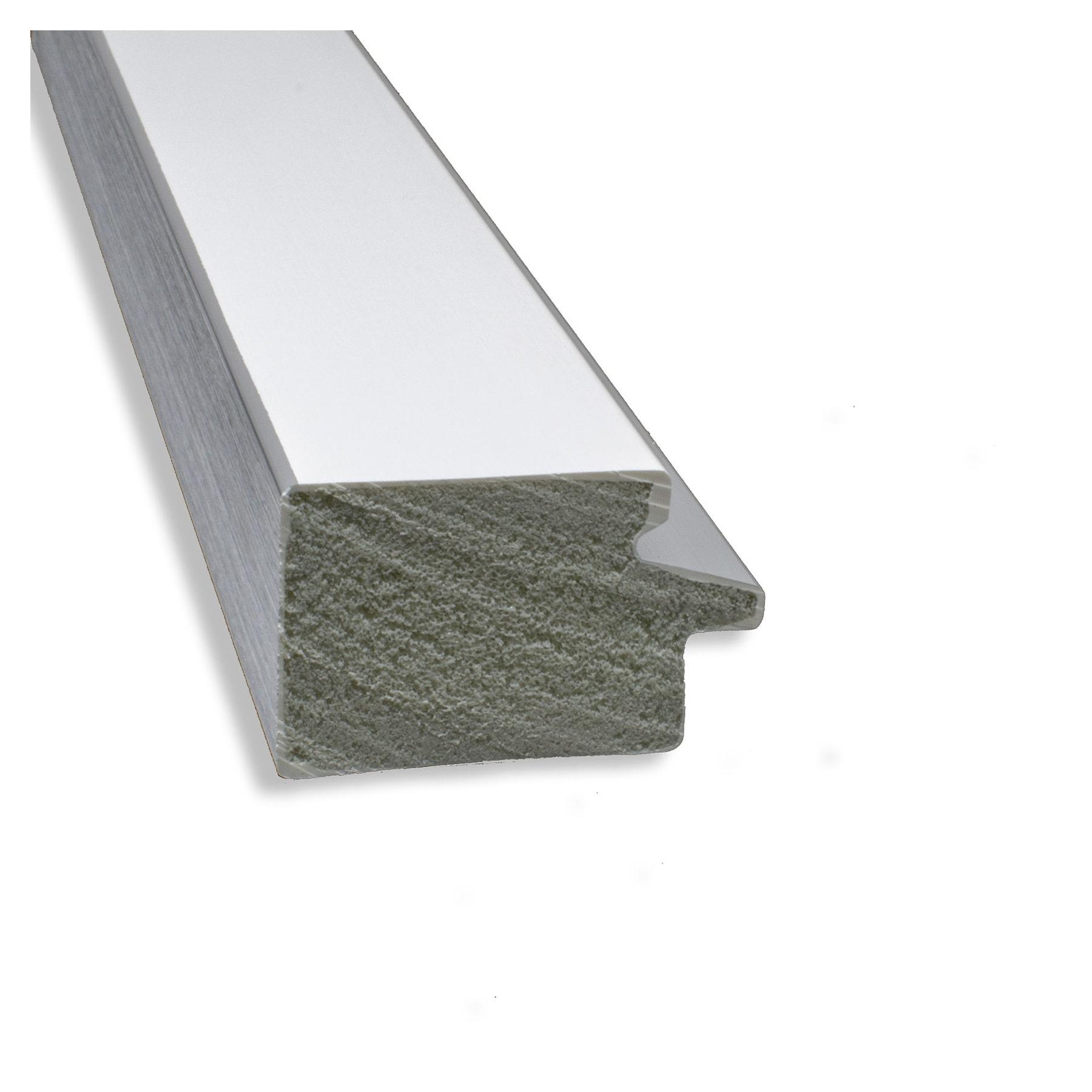 Amanti Art Eva 23-Inches x 23-Inches Framed Square Bathroom Vanity Mirror ( Satin Silver,White )