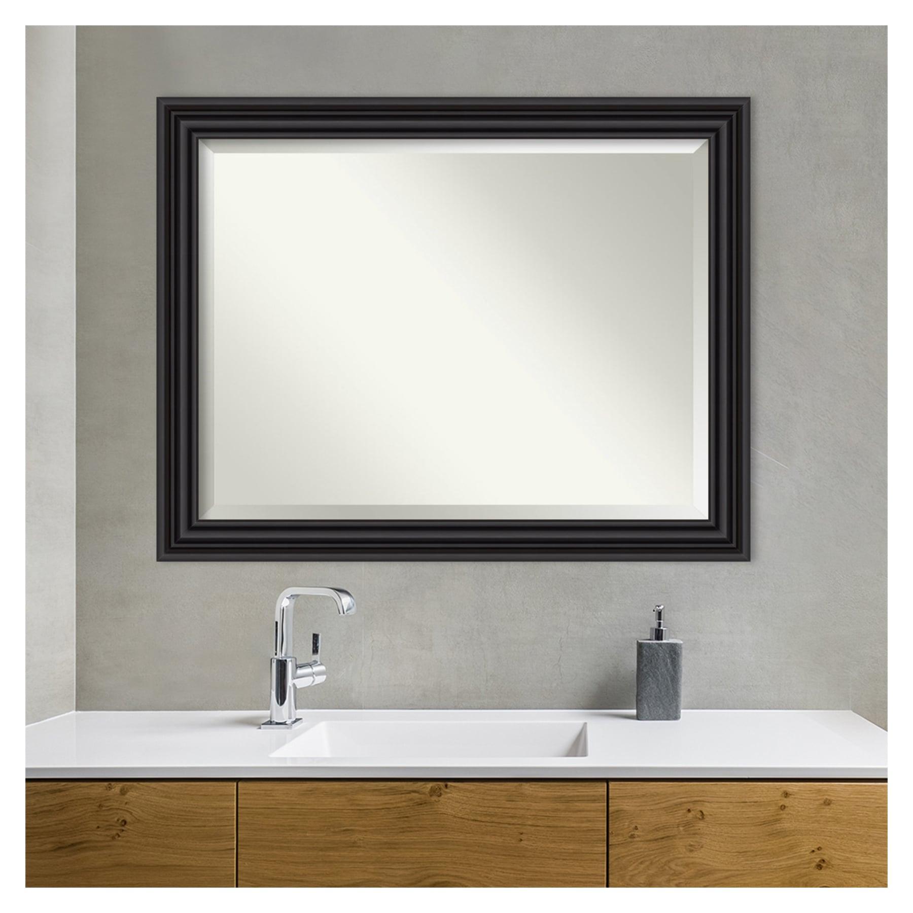 Colonial Black 45.75 in. x 35.75 in. Bathroom Vanity Mirror