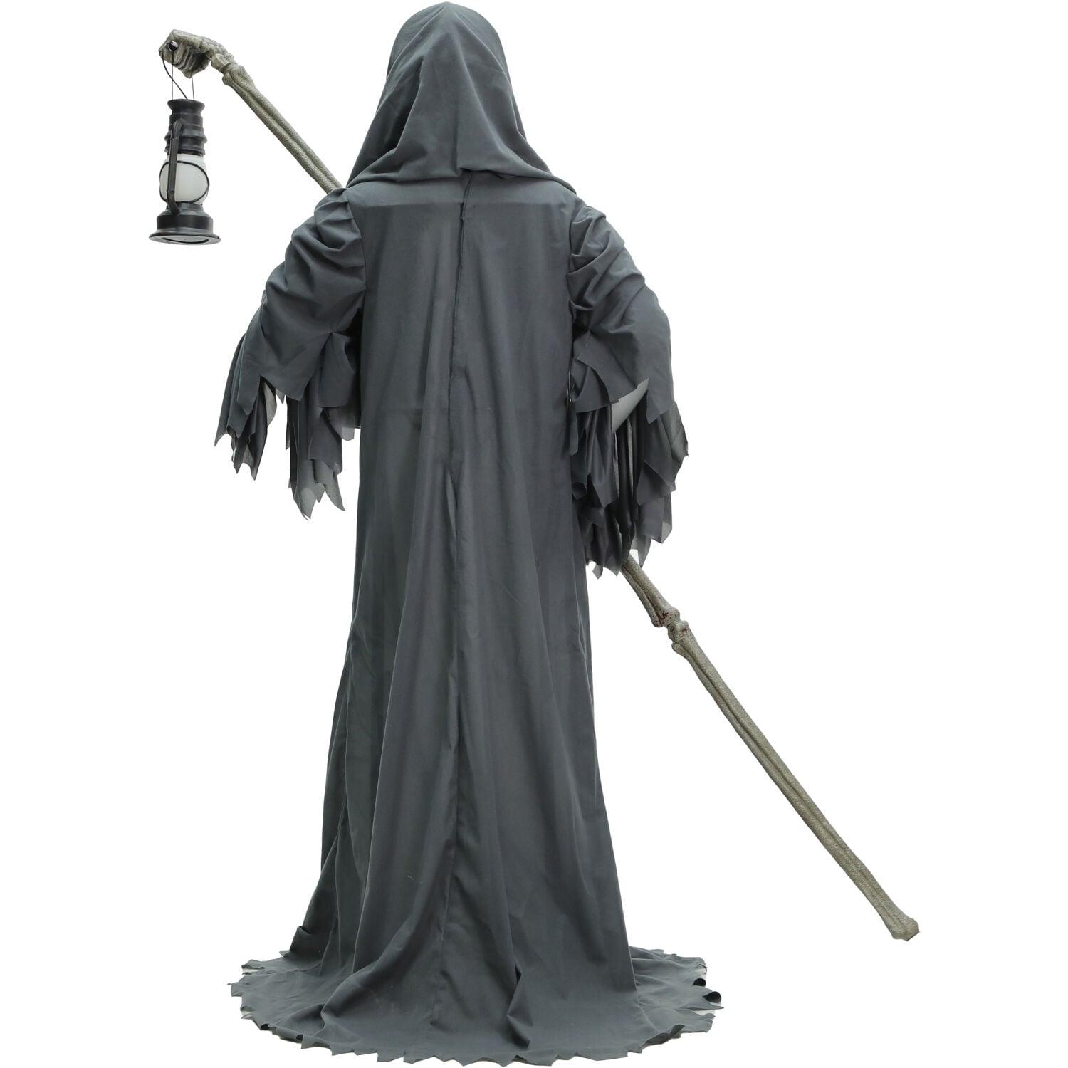 Haunted Hill Farm 6-Ft. Tall Motion-Activated Ghostly Guide Premium Talking Halloween Animatronic & Reviews | Wayfair