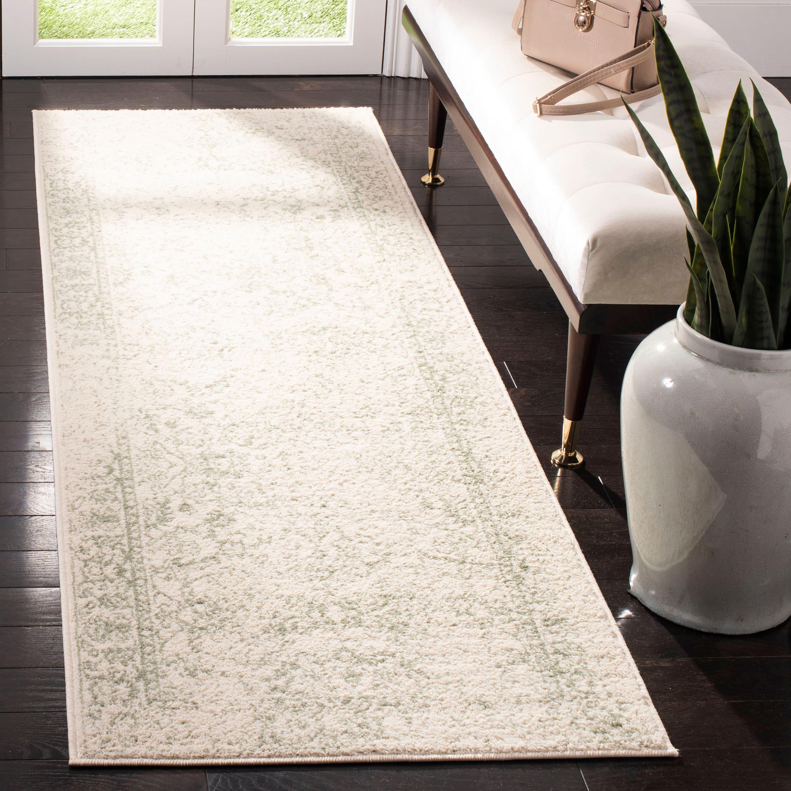 Adirondack ADR109 Machine Made Indoor Runner - Ivory/Sage - 2'1"x6' - Safavieh