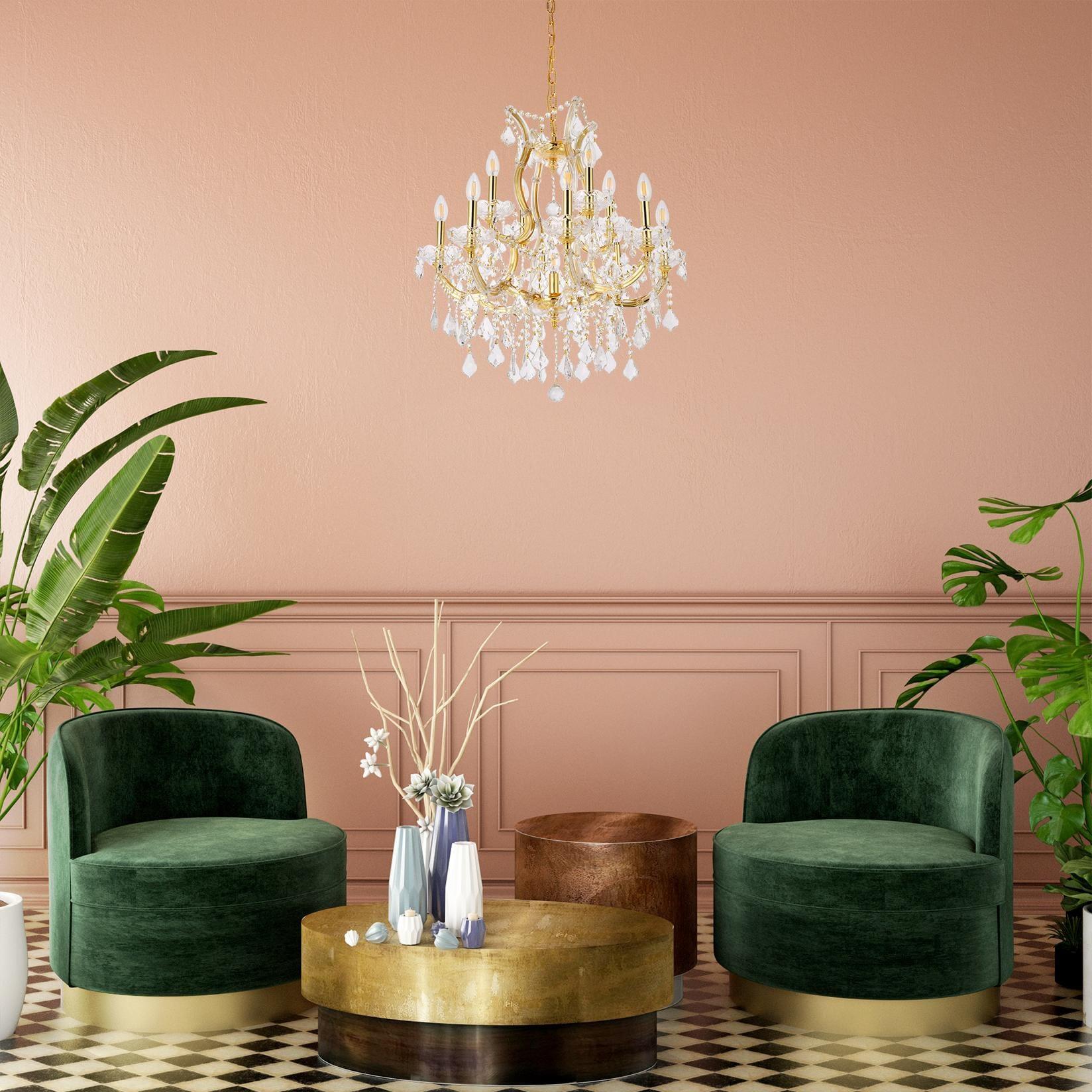 2800 Maria Theresa Collection Chandelier D:27in H:26in Lt:13 Gold Finish (Royal Cut Crystals)