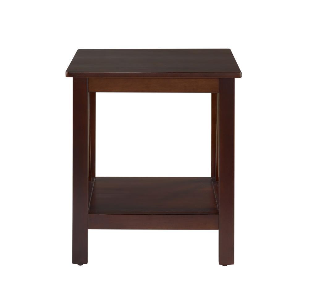 20" Titian Transitional End Table Brown - Linon