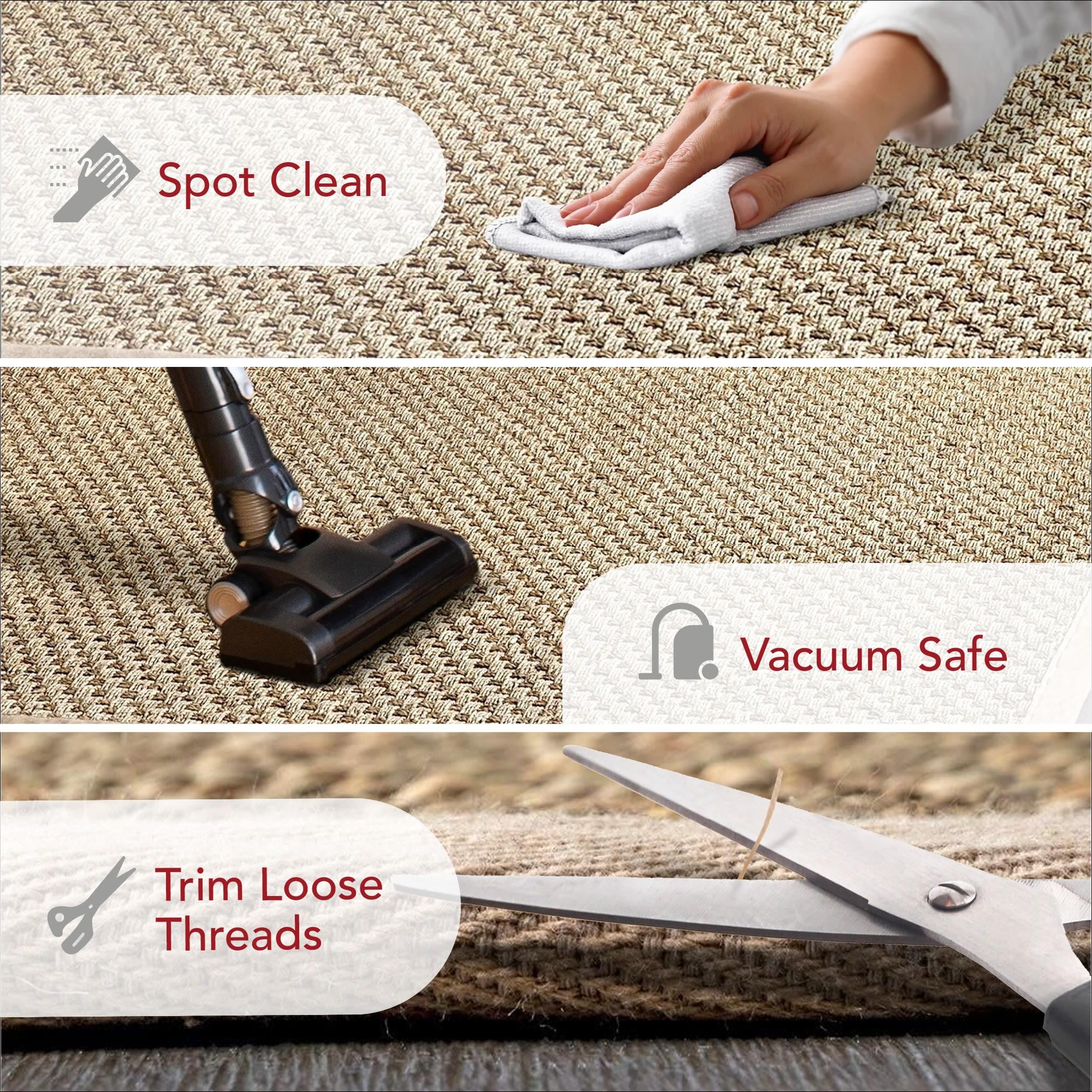 Nuloom Hesse Checker Weave Seagrass Indoor Area Rug, 2' 6" x 4', Natural