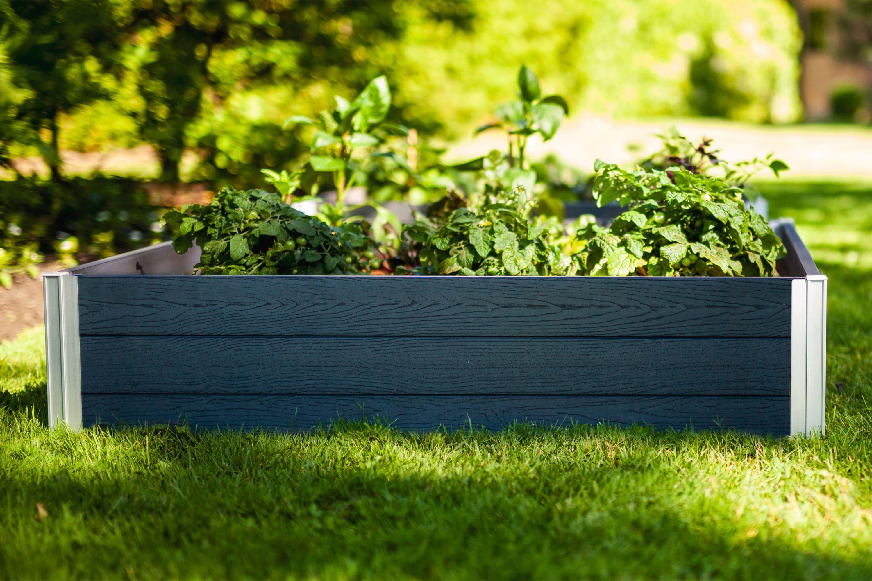 Urbana 4 ft x 4 ft Vinyl Raised Garden Bed