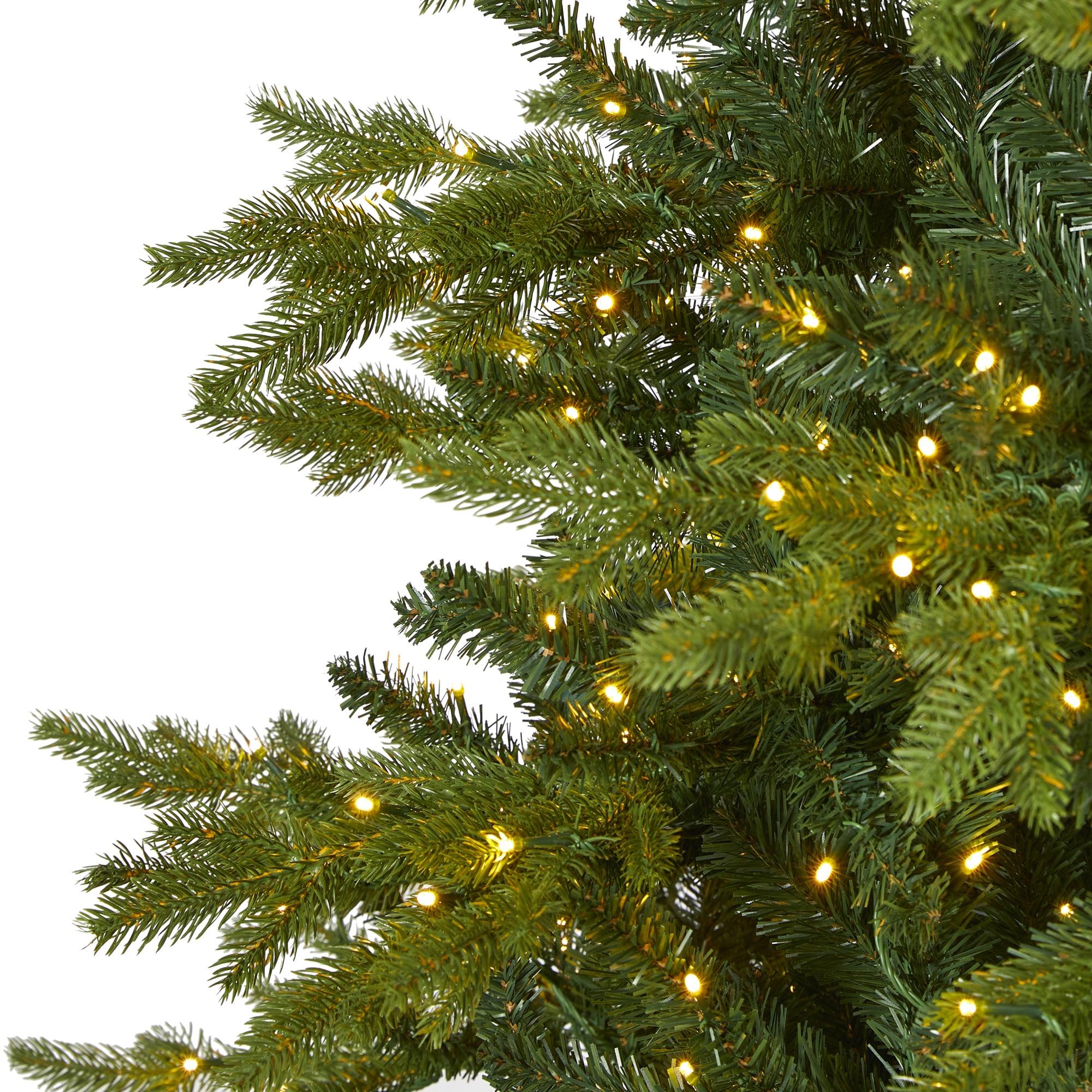 Nearly Natural 10-ft Belgium Fir Natural Look Artificial Christmas Tree with 1050 Clear LED Lights