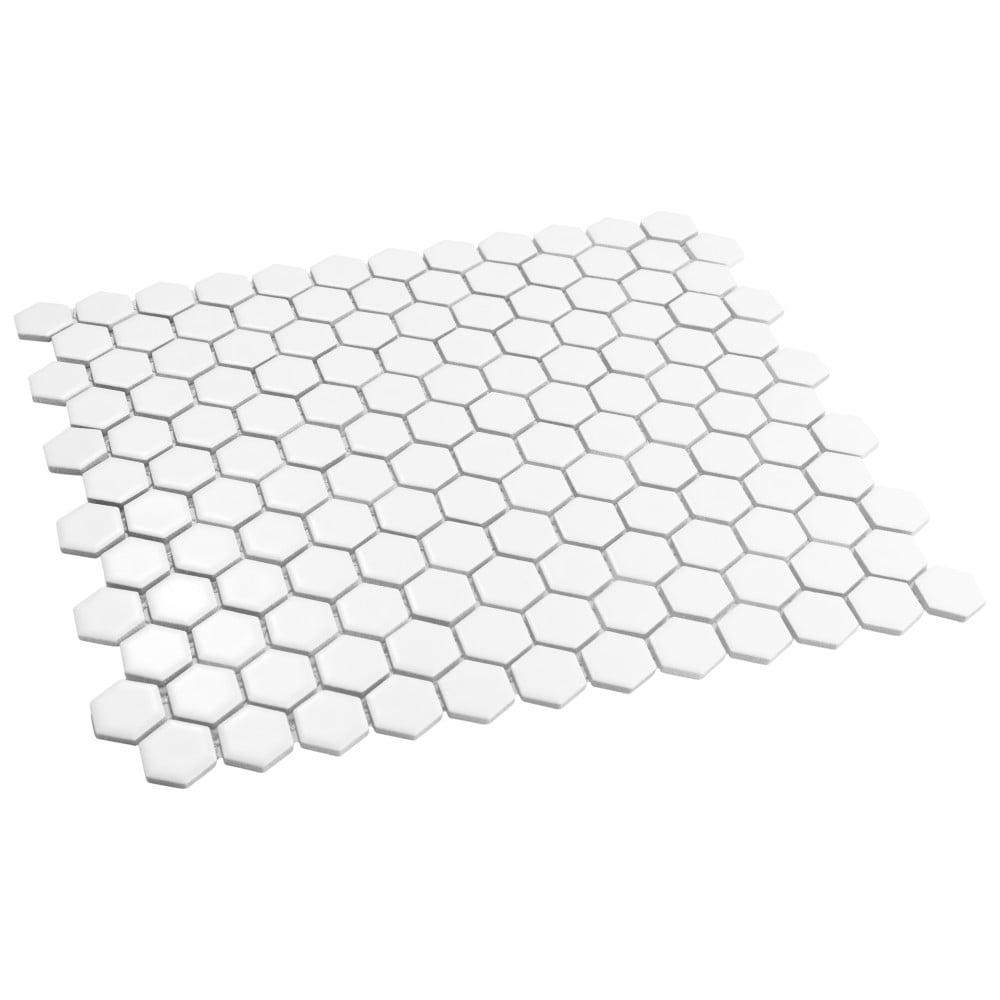 Hudson 1" Hex 11-7/8 " x 13-1/4 " Porcelain Mosaic Floor and Wall Tile