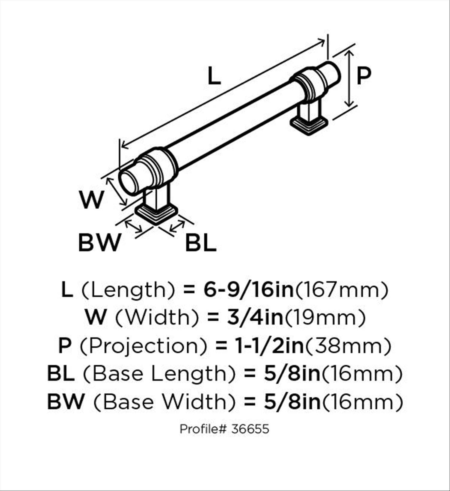 Glacio 5 1/16" Center to Center Bar Pull