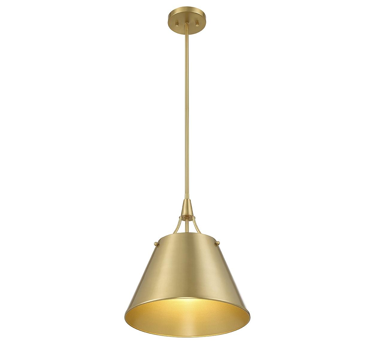 Savoy House Willis 1 - Light Pendant in  Warm Brass