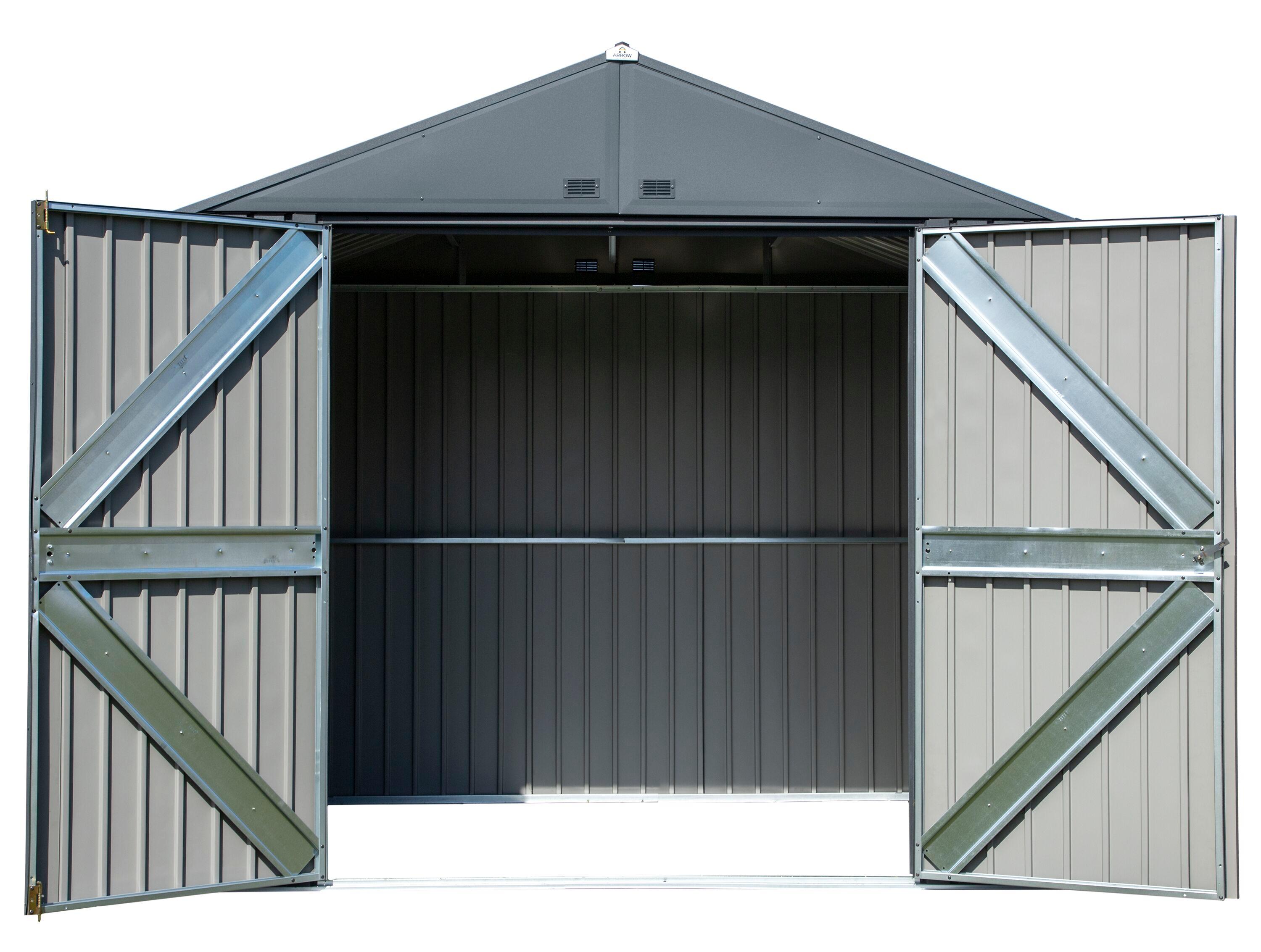 Elite 8.5 ft W x 6 ft D Metal Storage Shed