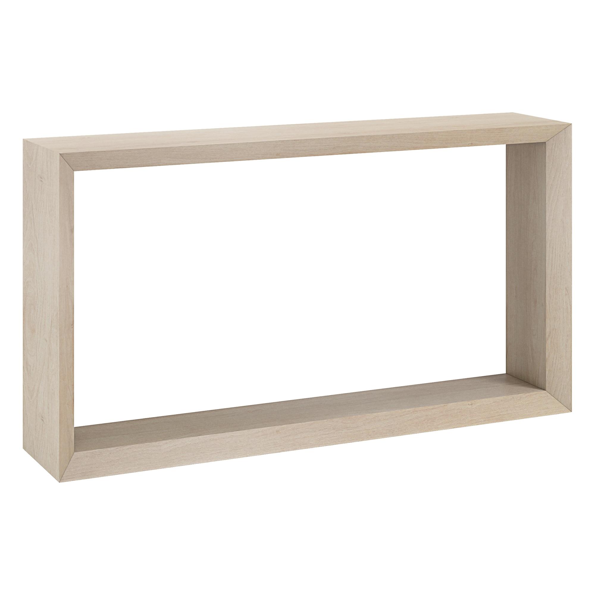 Evelyn&Zoe Osmond 55" Wide Rectangular Console Table, Alder White