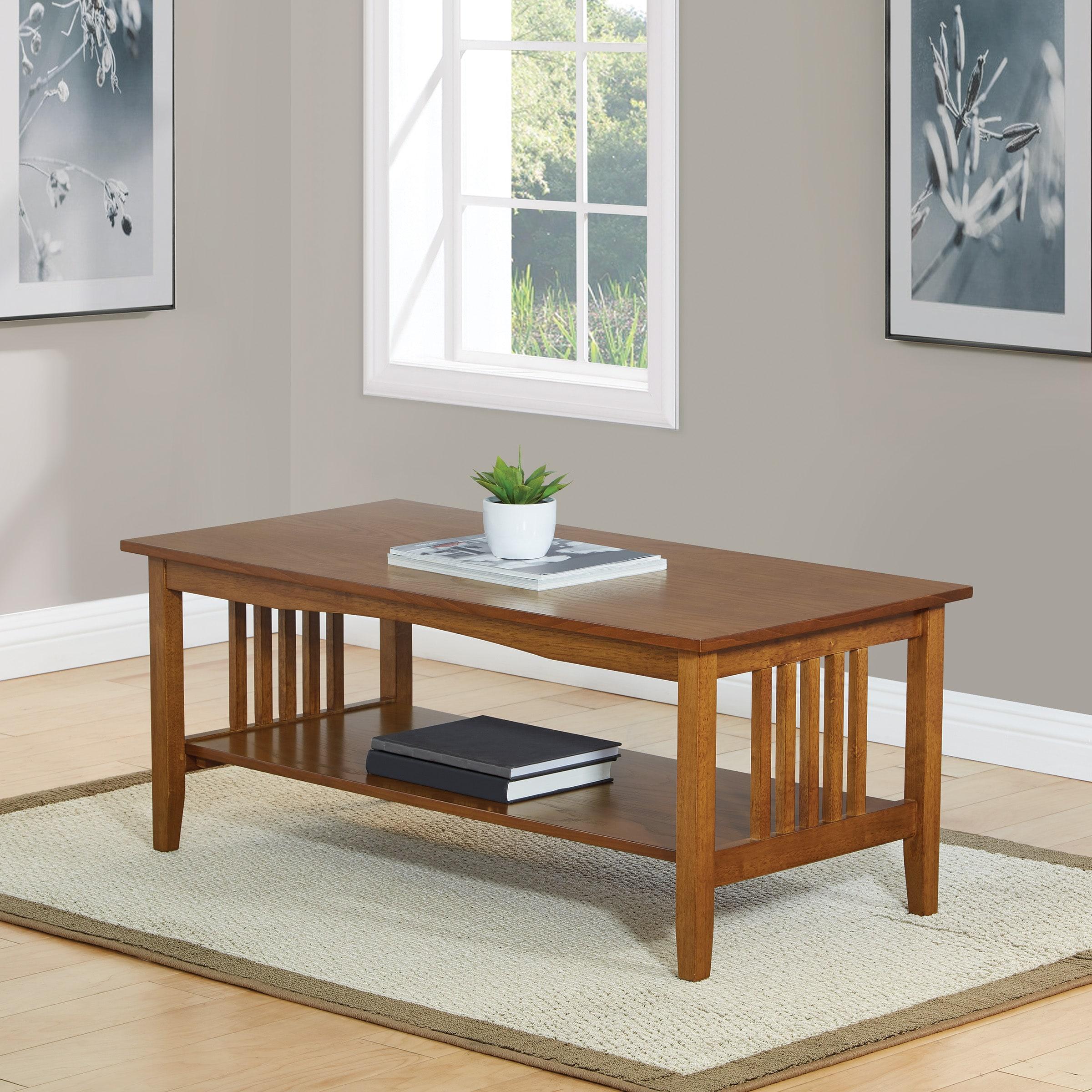 OSP Home Furnishings Sierra Coffee Table in Ash Finish