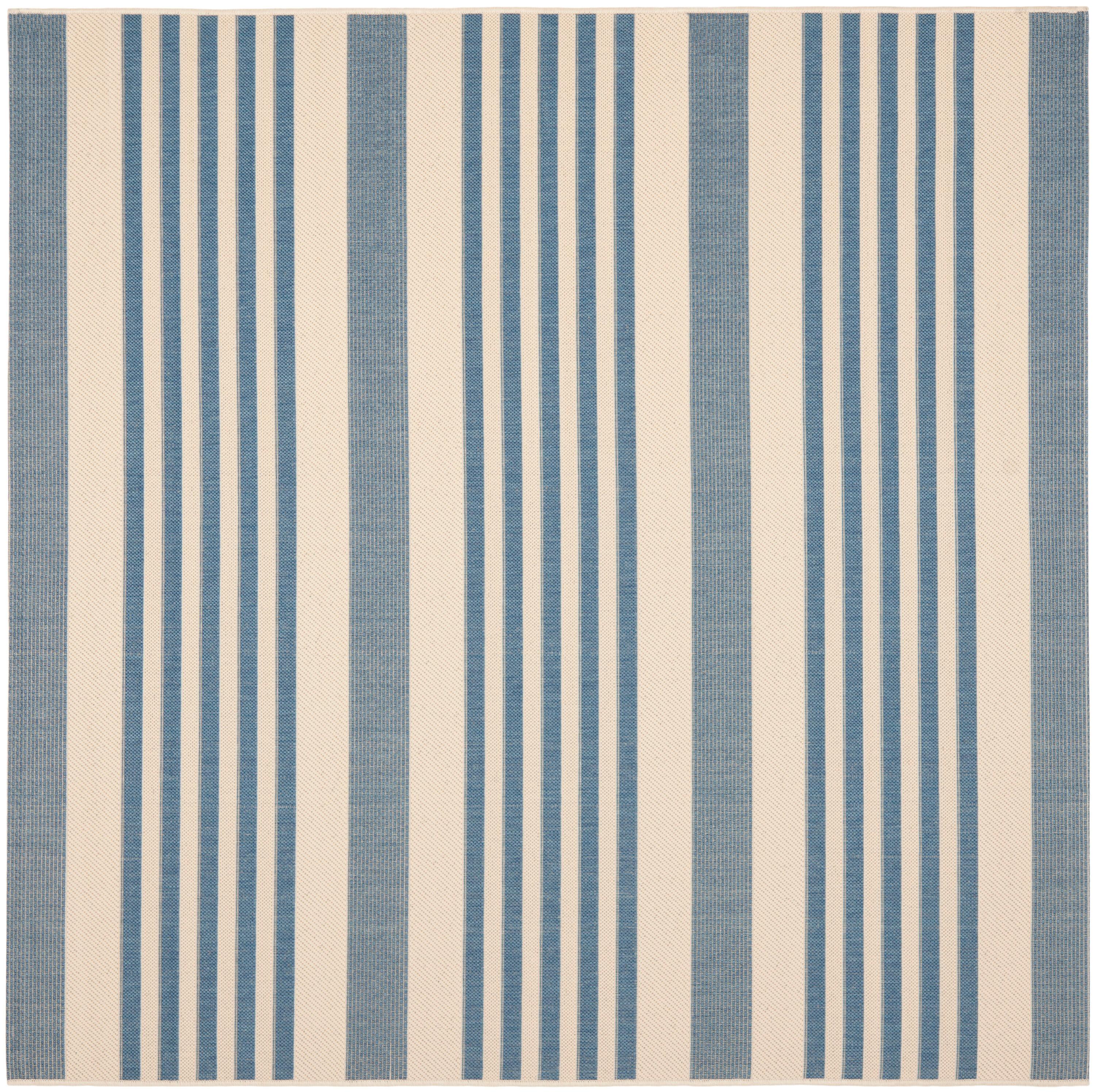 Courtyard CY6062 Power Loomed Indoor/Outdoor Area Rug - Beige/Blue - 8'x11' - Safavieh.