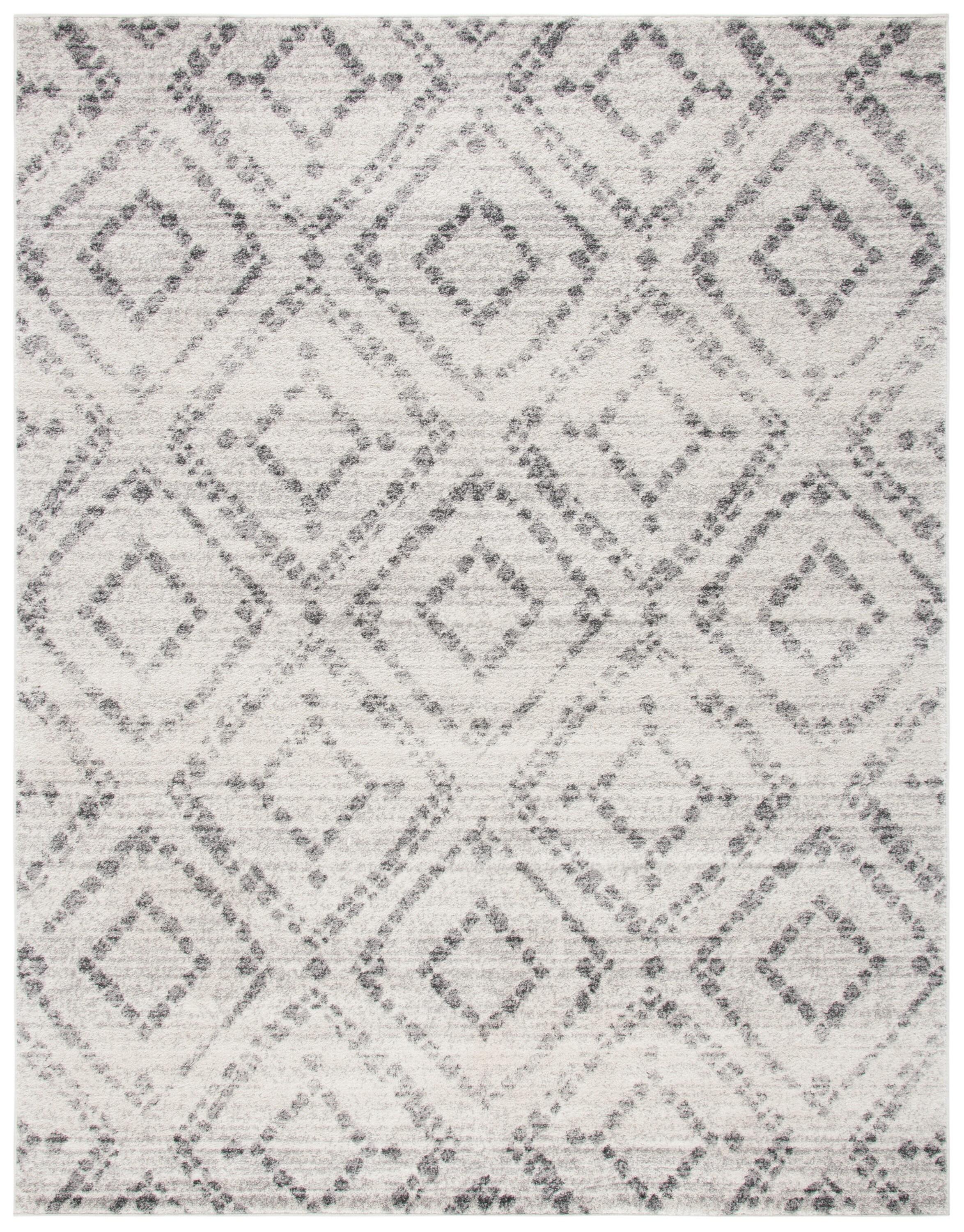 SAFAVIEH Adirondack Lecia Geometric Area Rug, Light Grey/Grey, 10' x 14'