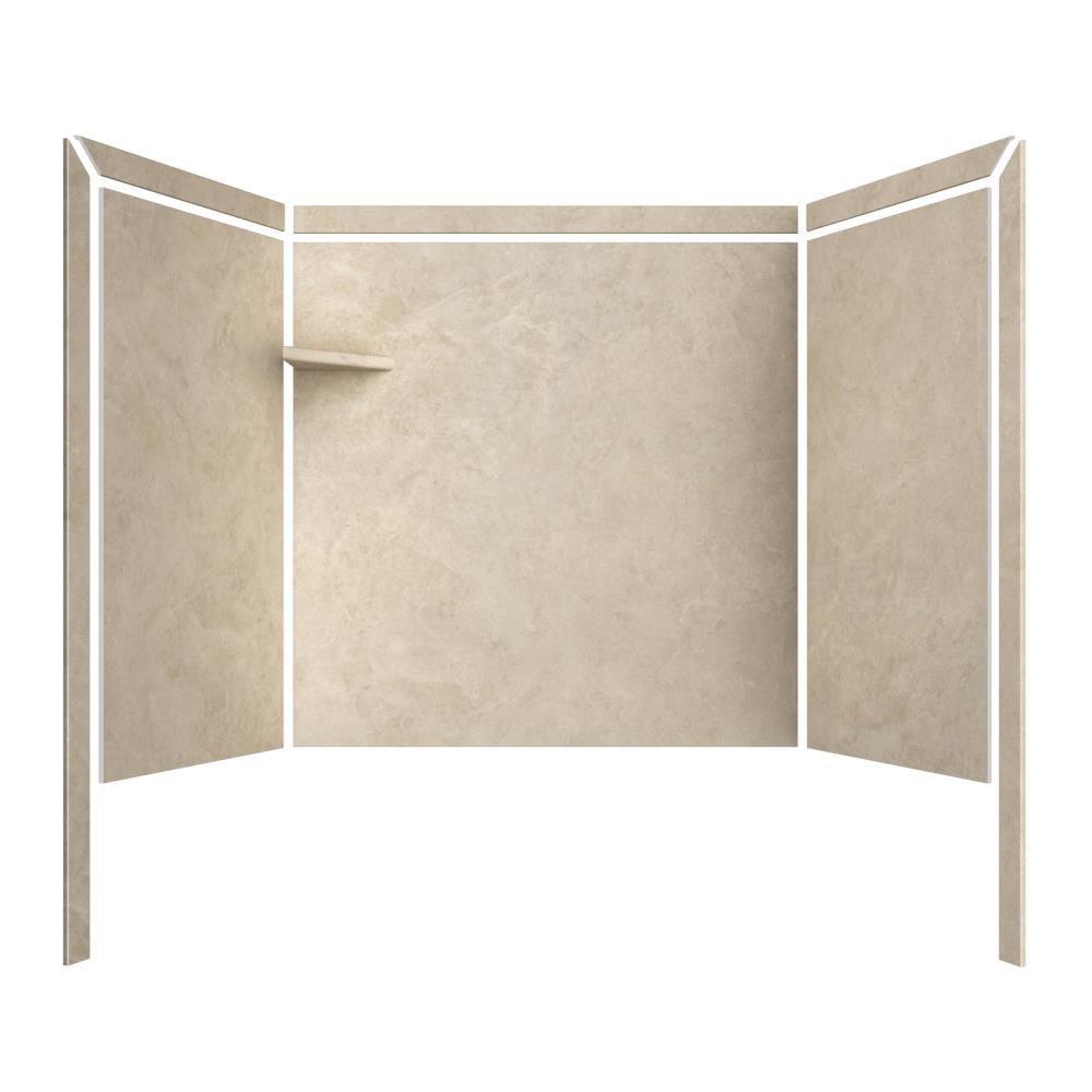 FlexStone Elite 60"W x 32"D x 60"H Alcove Bathtub Surround