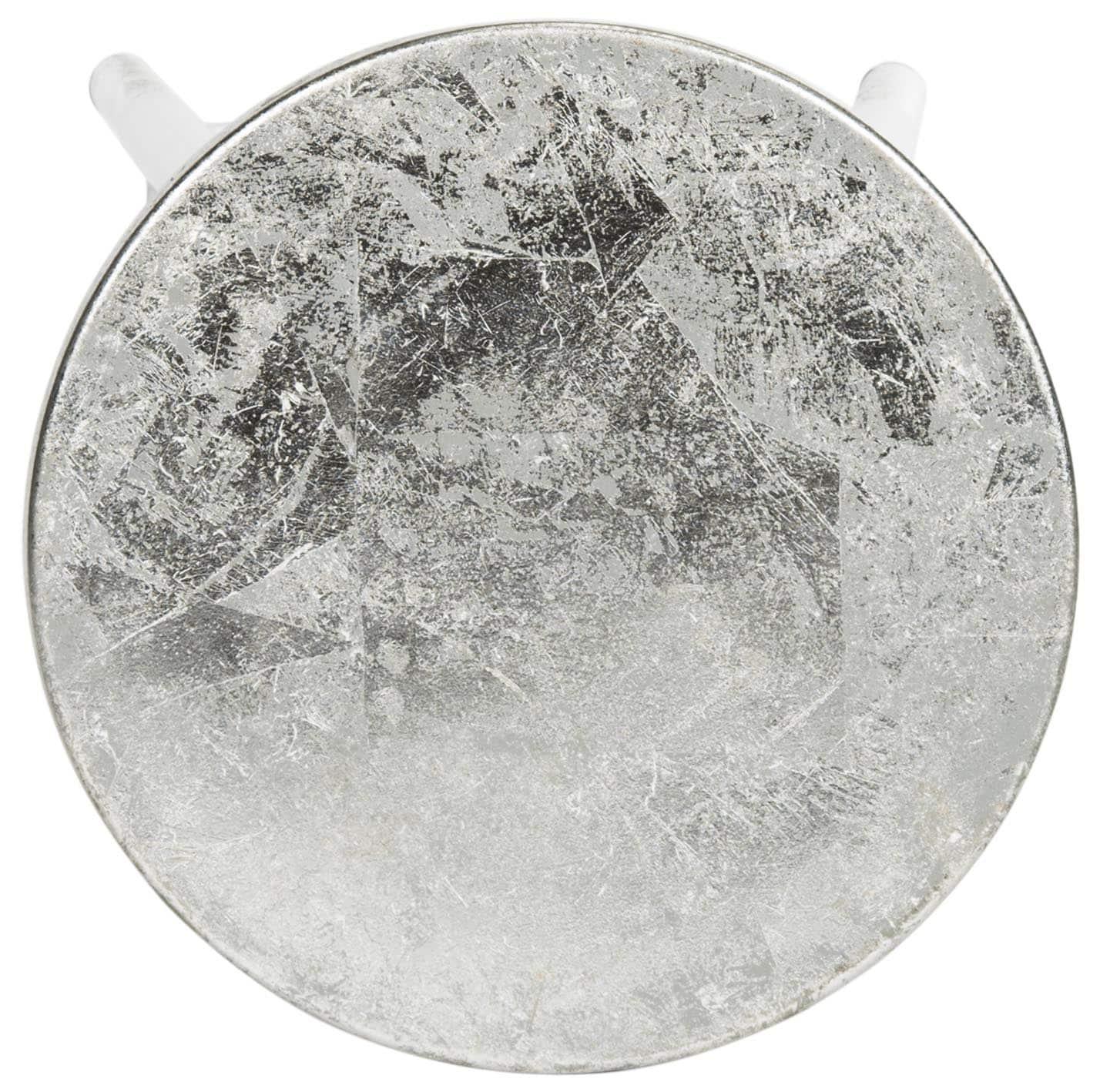 Kenzie Silver Dipped Counter Stool - FOX3211 - White/Silver - Safavieh Couture