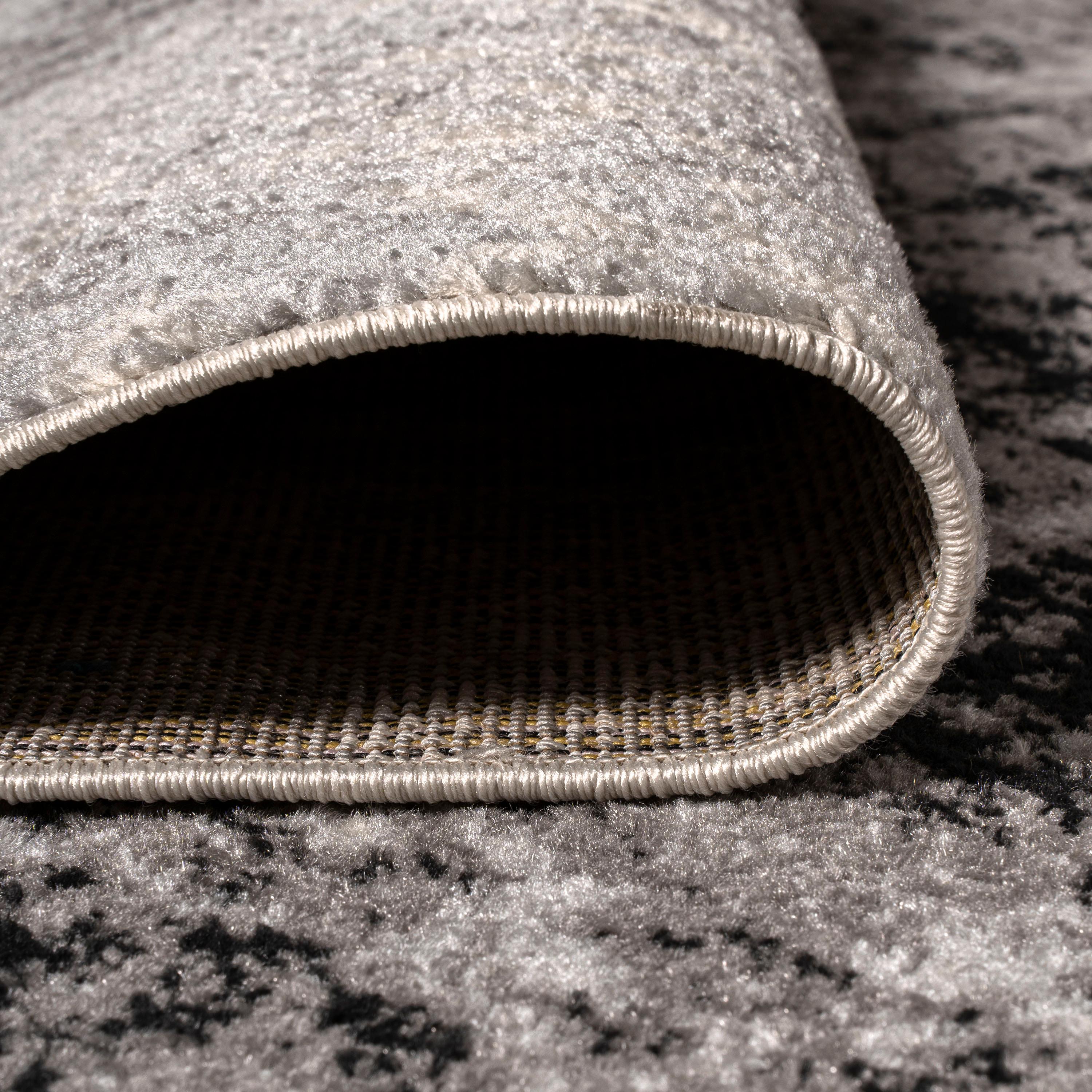 3'x5' Dune Modern Abstract Area Rug, Cream/Gray - JONATHAN Y