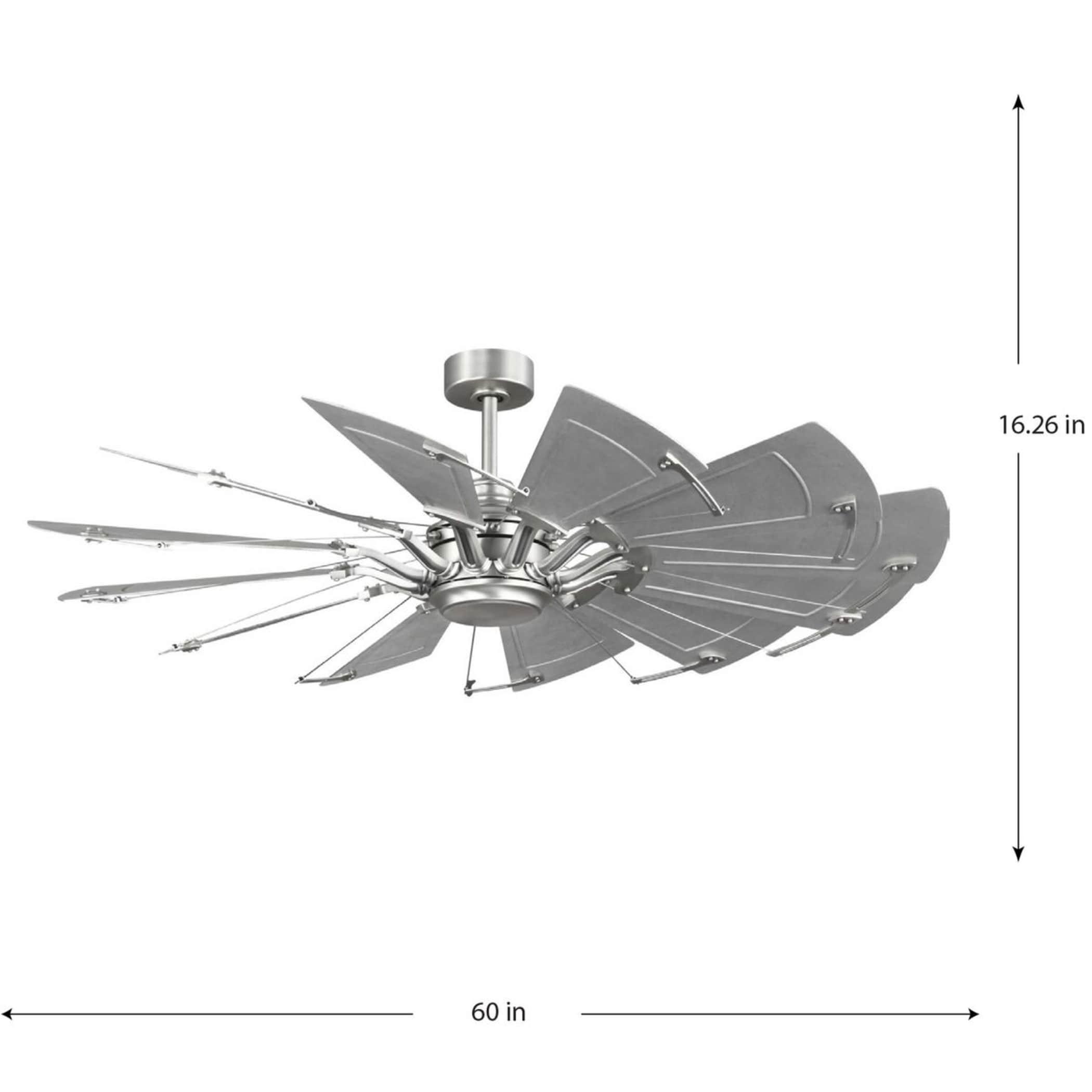 Progress Lighting - Springer II - 12 Blade Ceiling Fan In Farmhouse Style-16.26