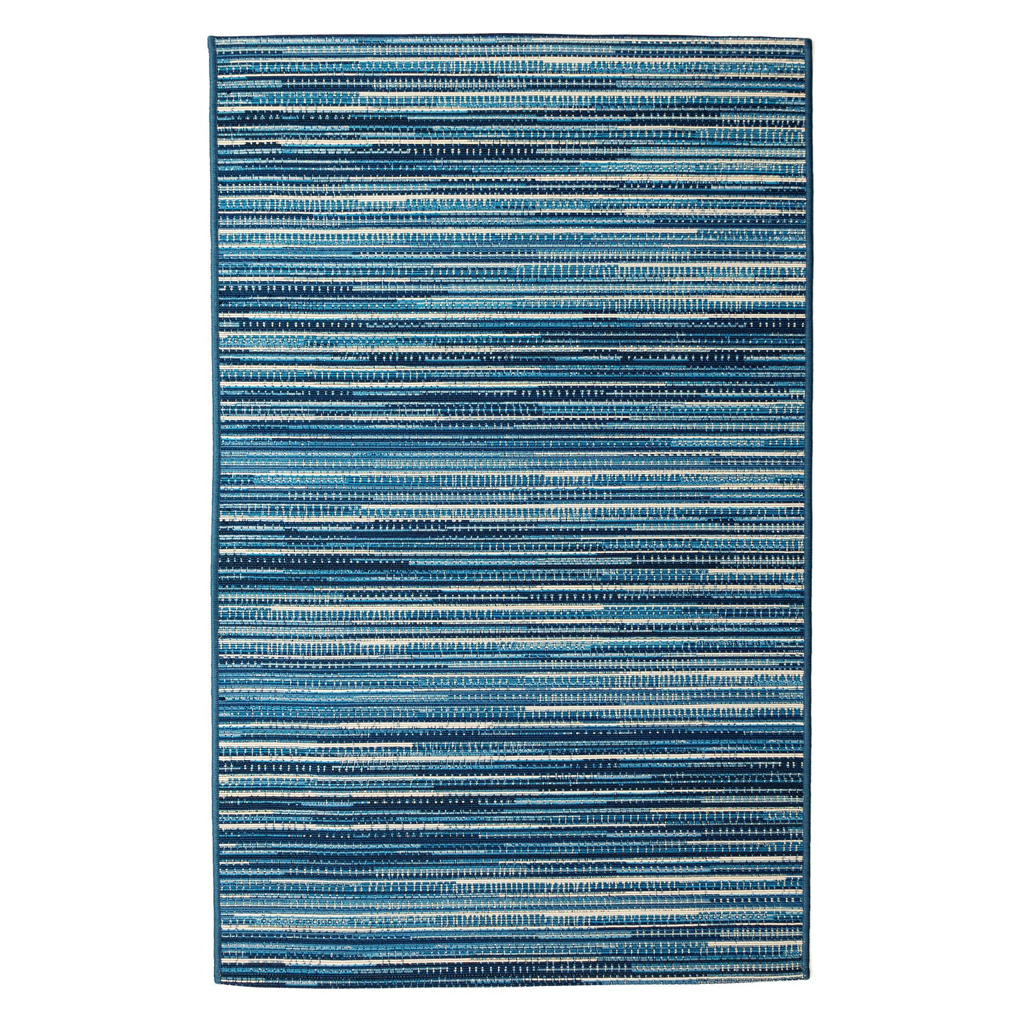 Liora Manne Marina Stripes Indoor/Outdoor Rug China Blue 2'7" x 4'3"