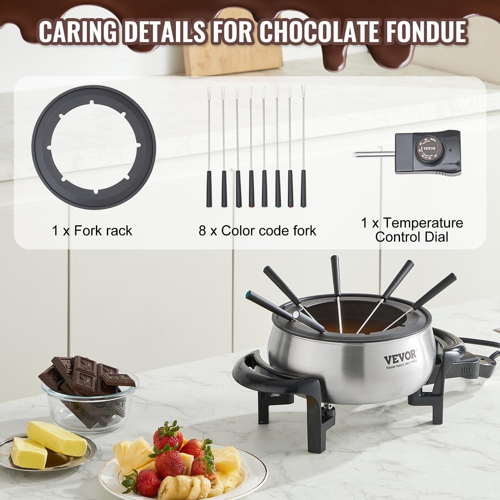 Vevor 3 qt. Stainless Steel Fondue Set & Reviews | Wayfair